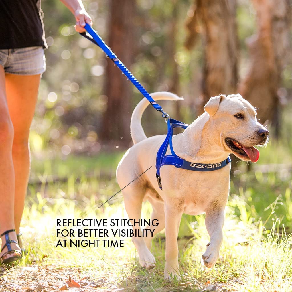 Ezydog Premium Quick Fit Adjustable Premium Dog Harness Vest With Reflective Stitching - Perfect For Training, Walking, And Control - Padded For Comfort (Small, Purple)