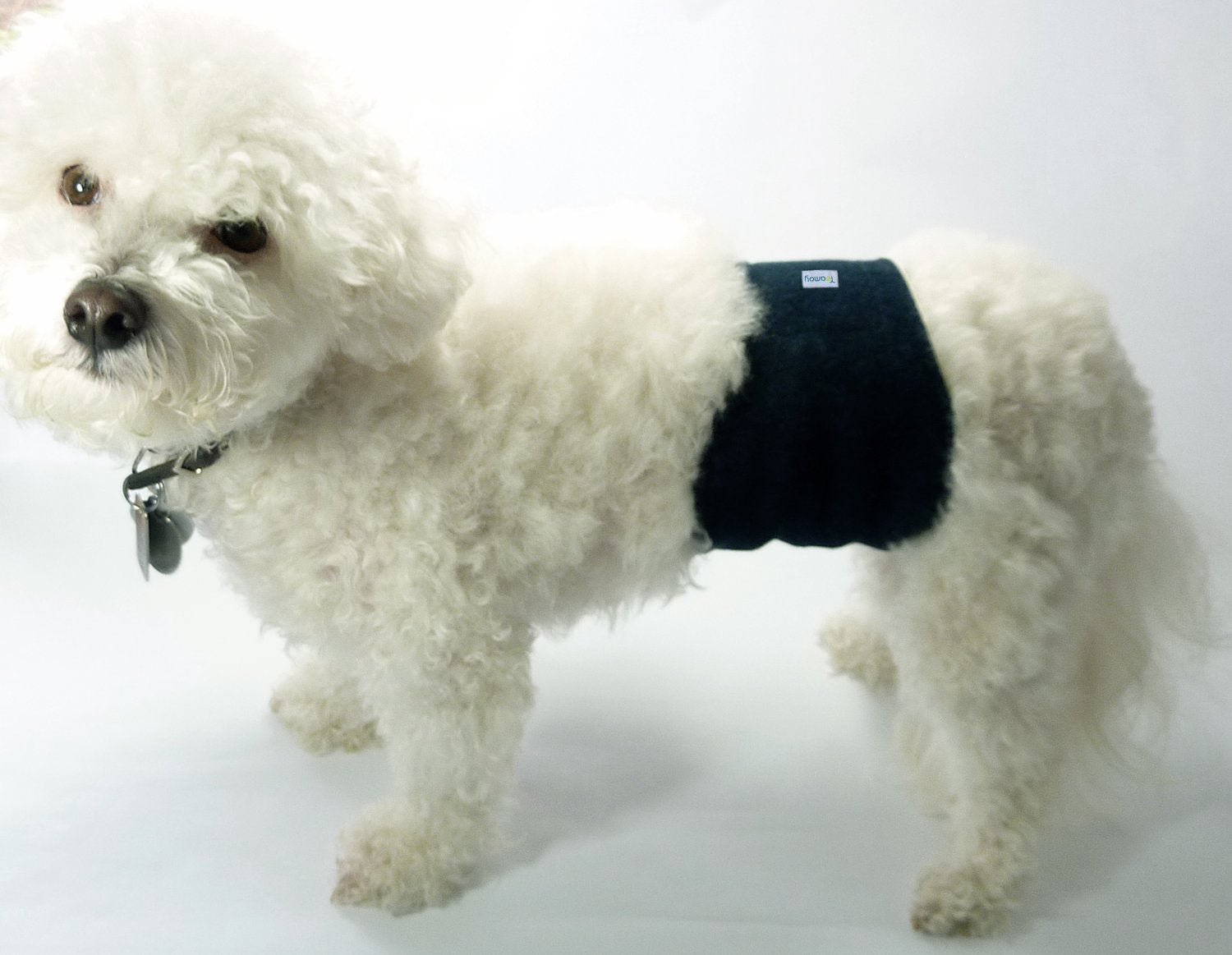 Teamoy 3 Pack Male Dog Diaper Wrap, Washable Puppy Belly Bands, Super-Absorbent and Comfortable(XL,25''-29''Waist, Black)