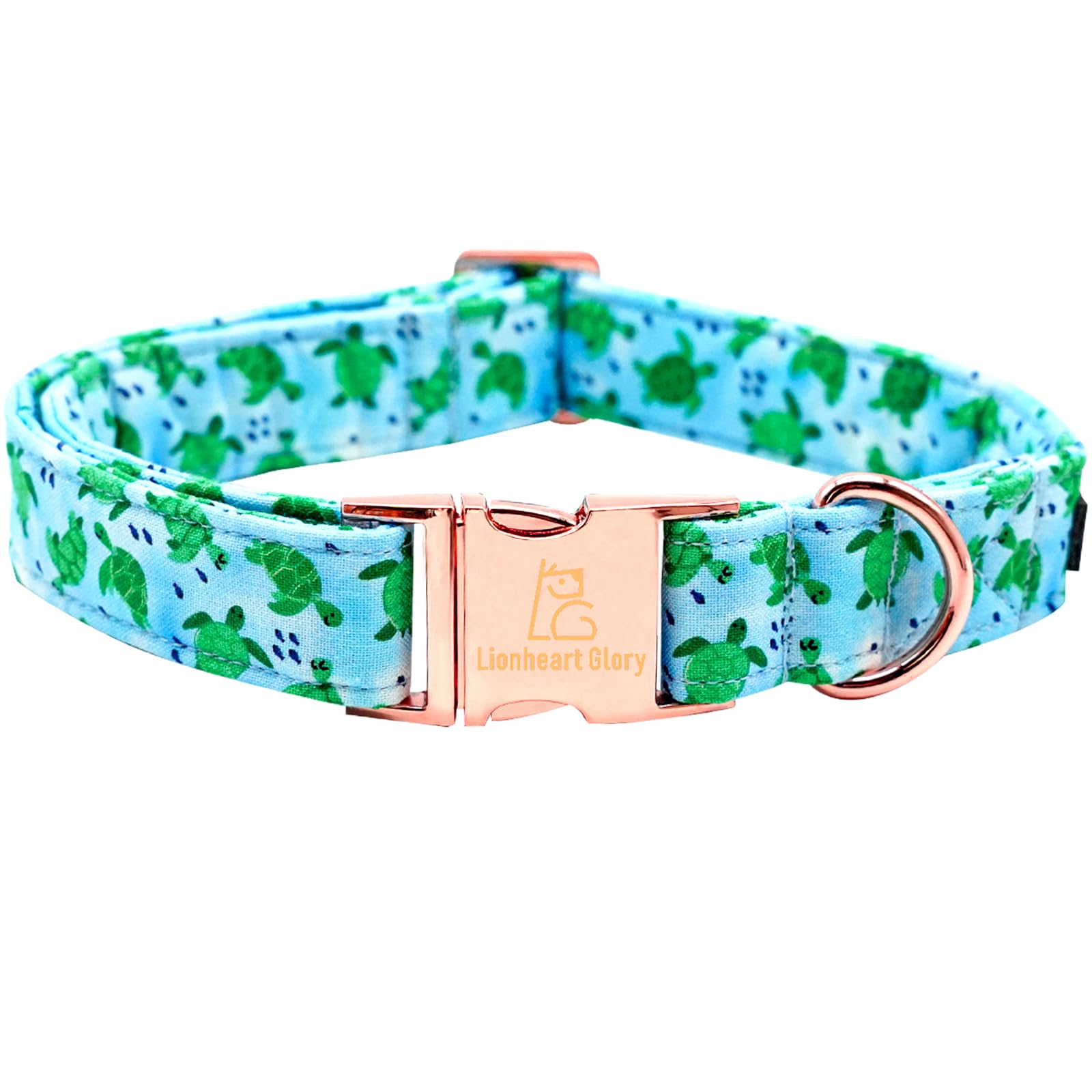 Lionheart Glory Dog Collar Blue Dogs Collar Spring Summer Cute Collars Dog Boy Or Girl Soft Durable Adjustable Dog Collars For M
