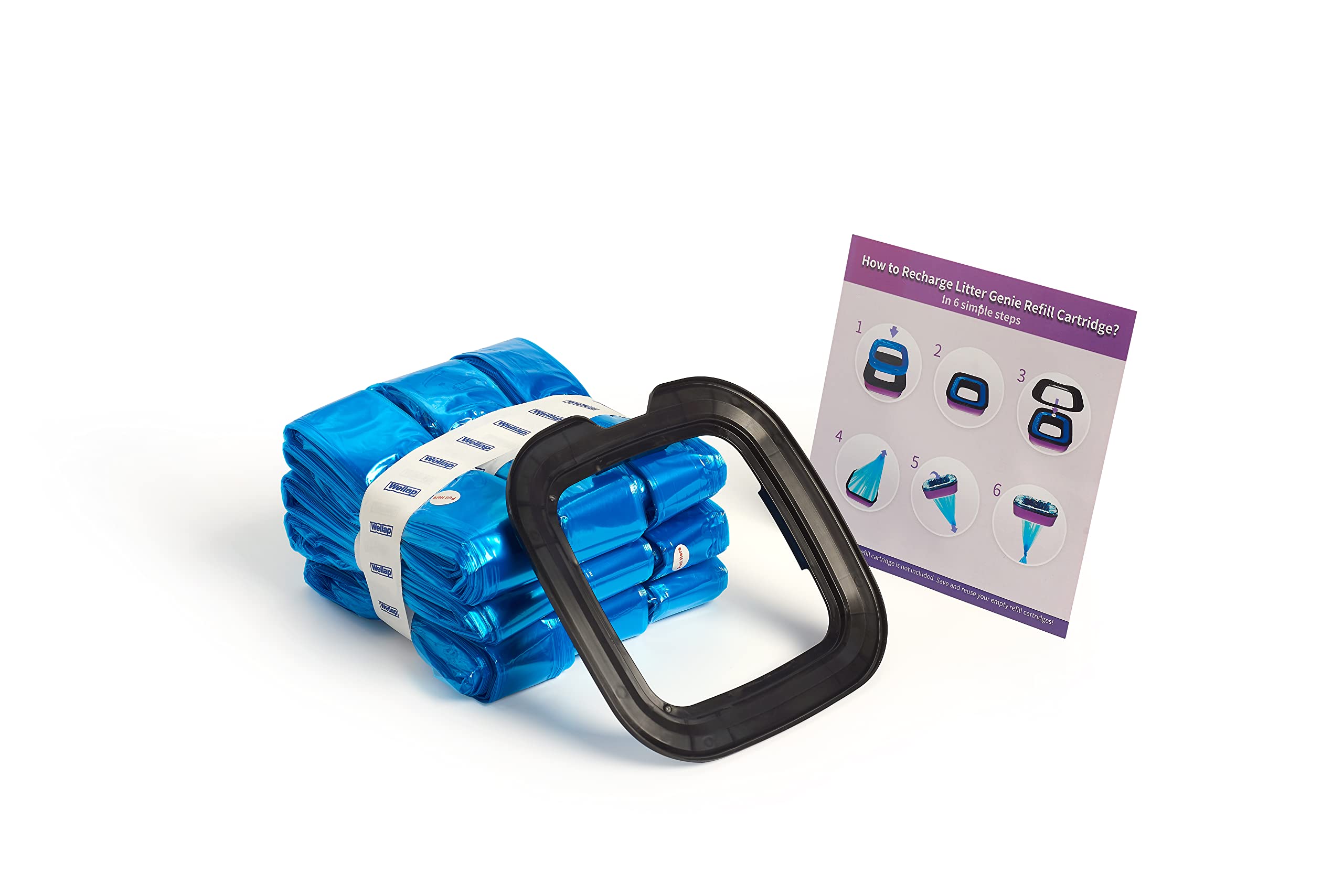 Glomire Litter Refills - 9 Pack Compatible with Litter Refill Cartridge, Durable Plastic