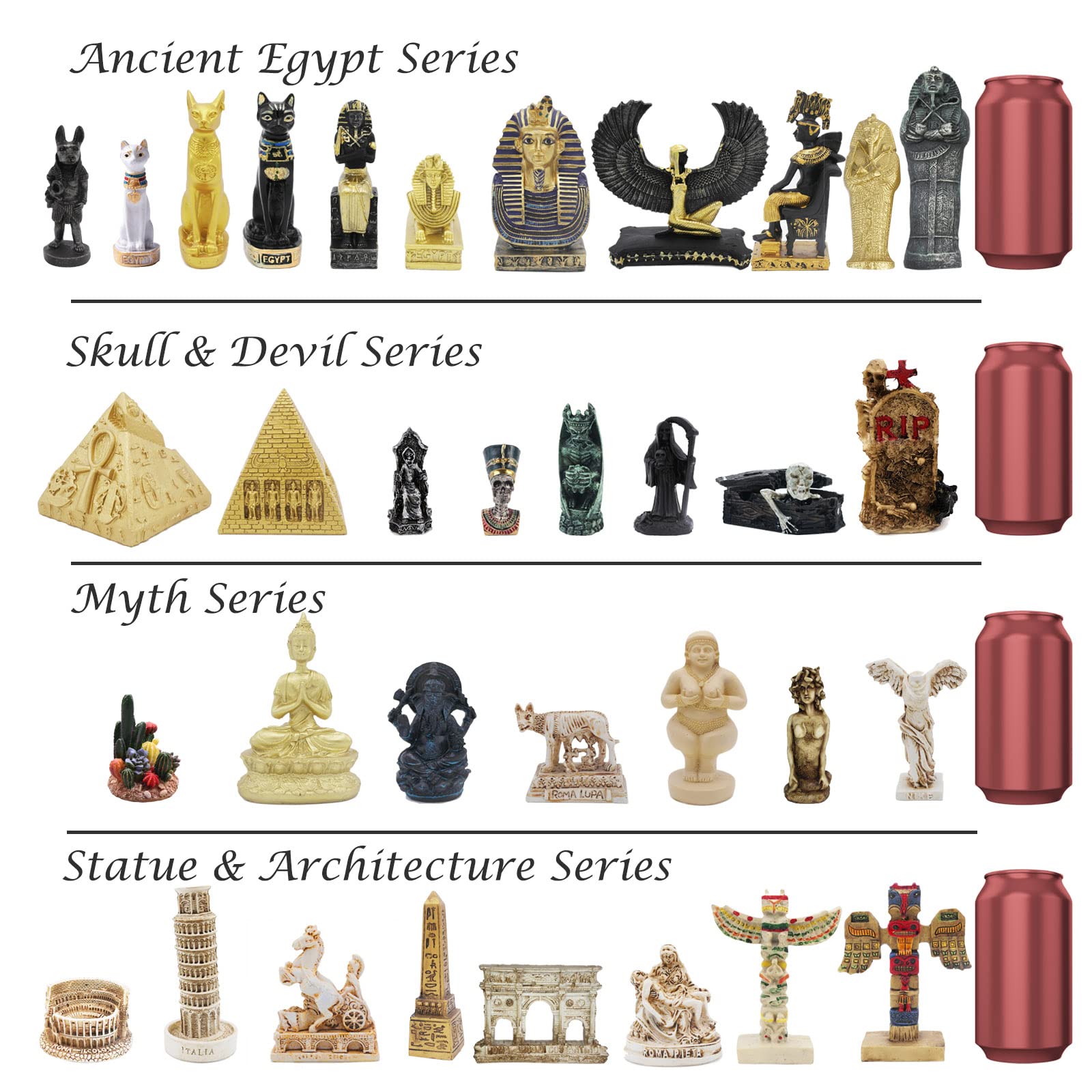 Egyptian Sphinx Lion Aquarium Fish Tank Decorations Ancient Egypt Reptile Turtle Lizard Spider Tanks Terrarium Décor Ornament Pet Gold