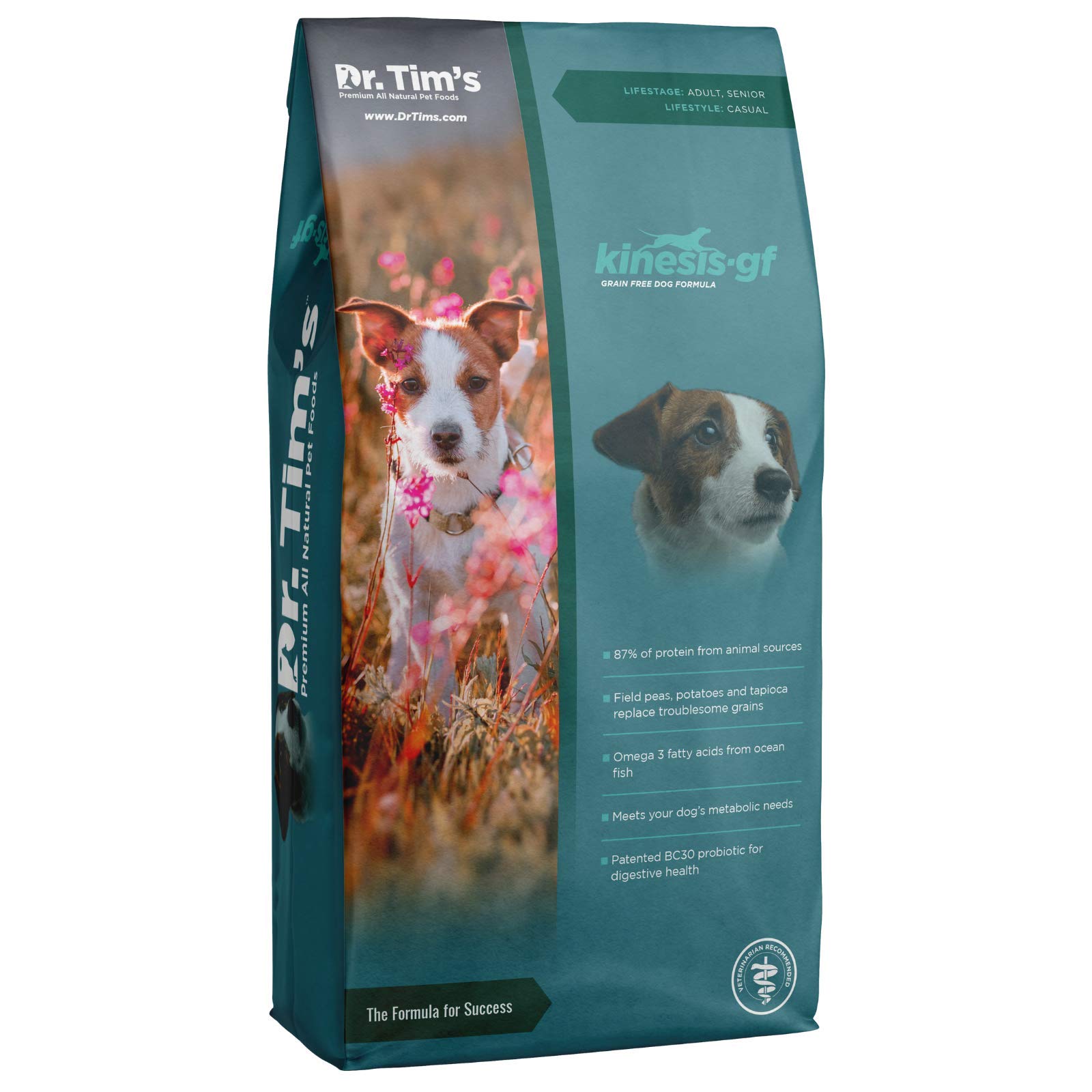 Dr. Tims Grain Free Kinesis for Sensitive Dogs Premium Dry Dog Food, 5 lb. Bag