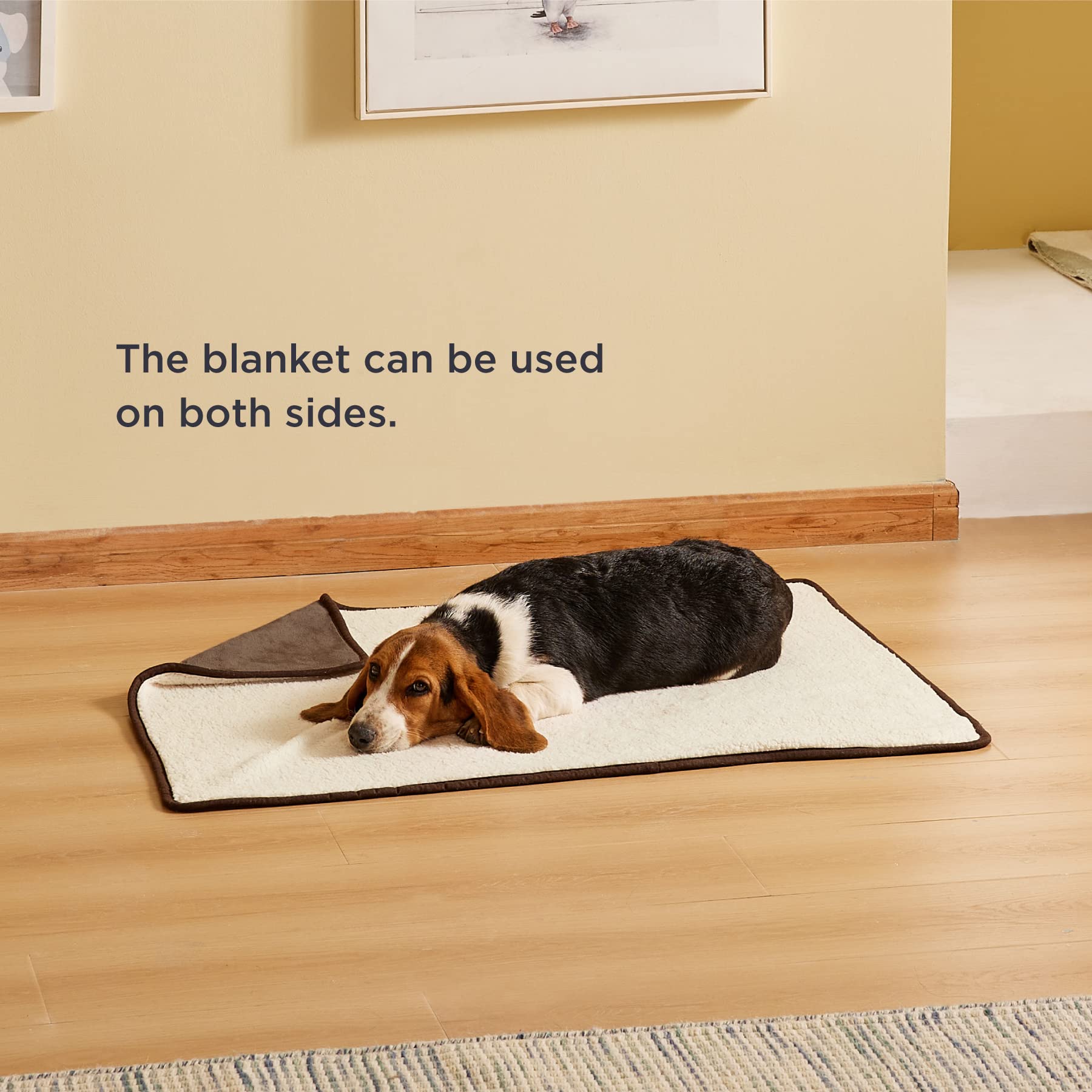 Bedsure Waterproof Dog Blankets For Medium Dogs - Medium Cat Blanket Washable For Couch Protection, Sherpa Fleece Puppy Blanket, Soft Plush Reversible Throw Furniture Protector, 30'X40', Coffee Brown