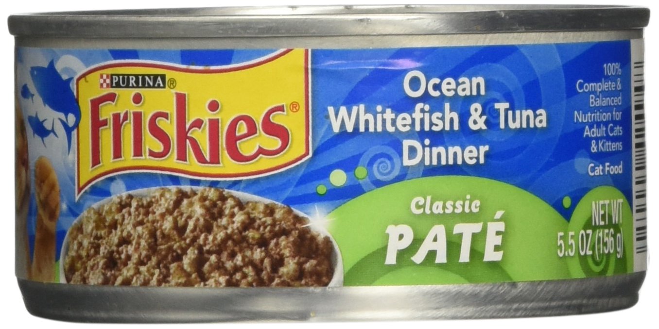 Friskies Ocean Whitefish & Tuna Dinner Cat Food 5.5 oz