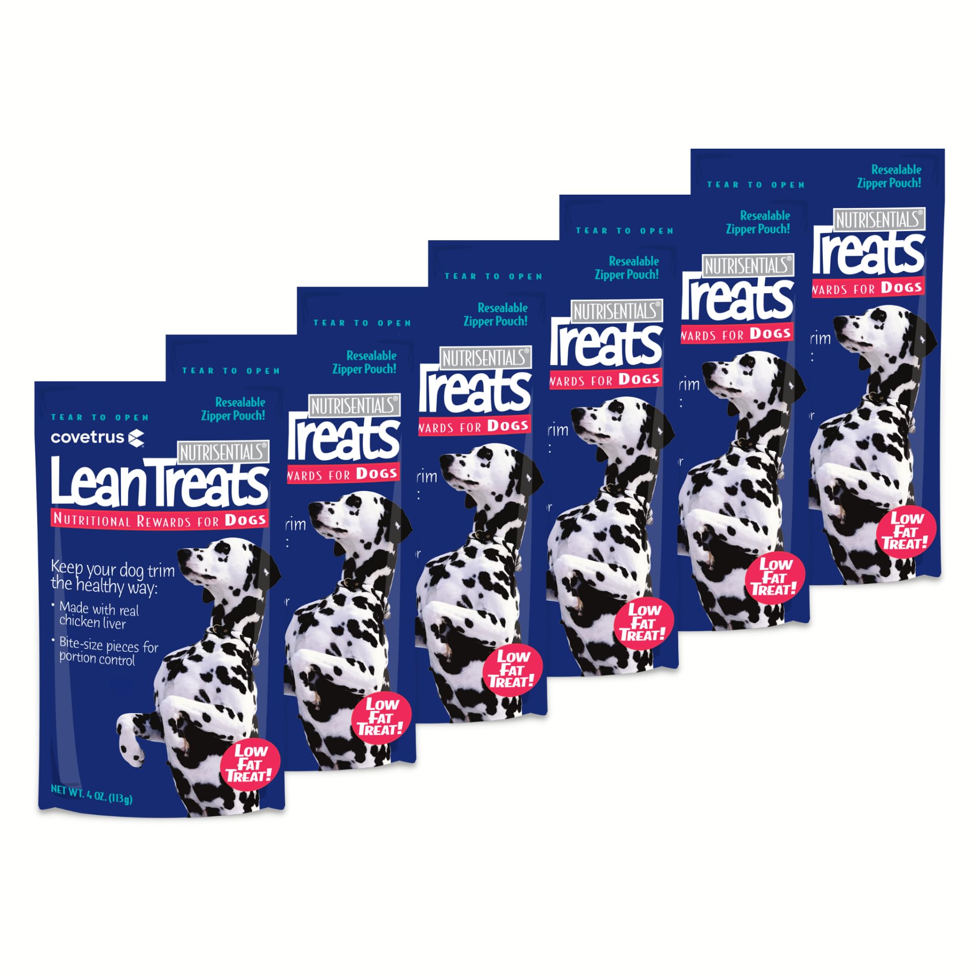 Covetrus Nutrisential Lean Treats for Dogs  Small, Medium & Large Dogs (K9)  Nutritional Low Fat, BiteSize  Soft Chicken Fla