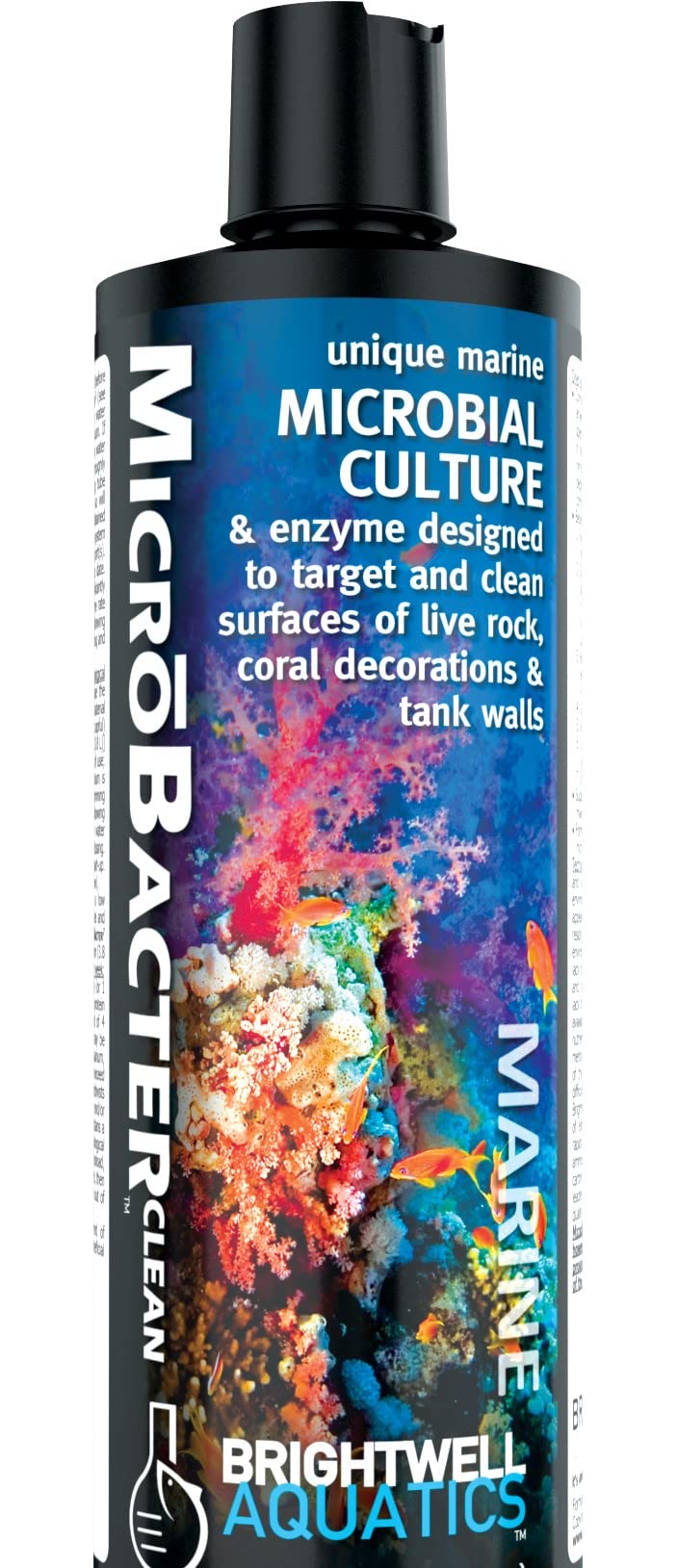 Brightwell Aquatics MicroBacter Clean - Microbial Culture & Enzyme Blend Designed to Target & Clean Surfaces of Aquatic Tanks, 2
