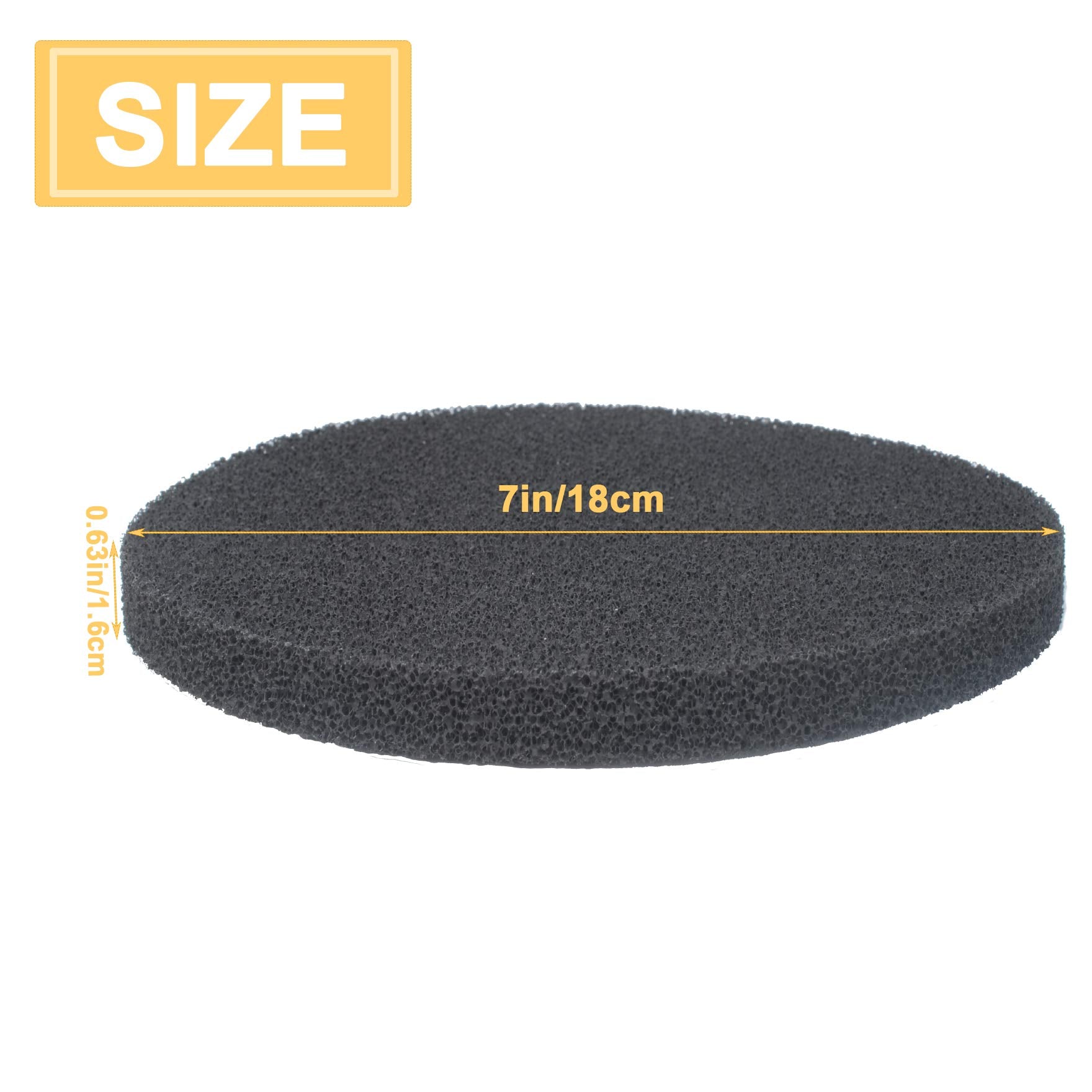 Fx4 Carbon Filter Pads Compatible With Fluval Fx5 / Fx6 Canister Filter,Replacement Carbon Impregnated Foam Pads Pack Of 6