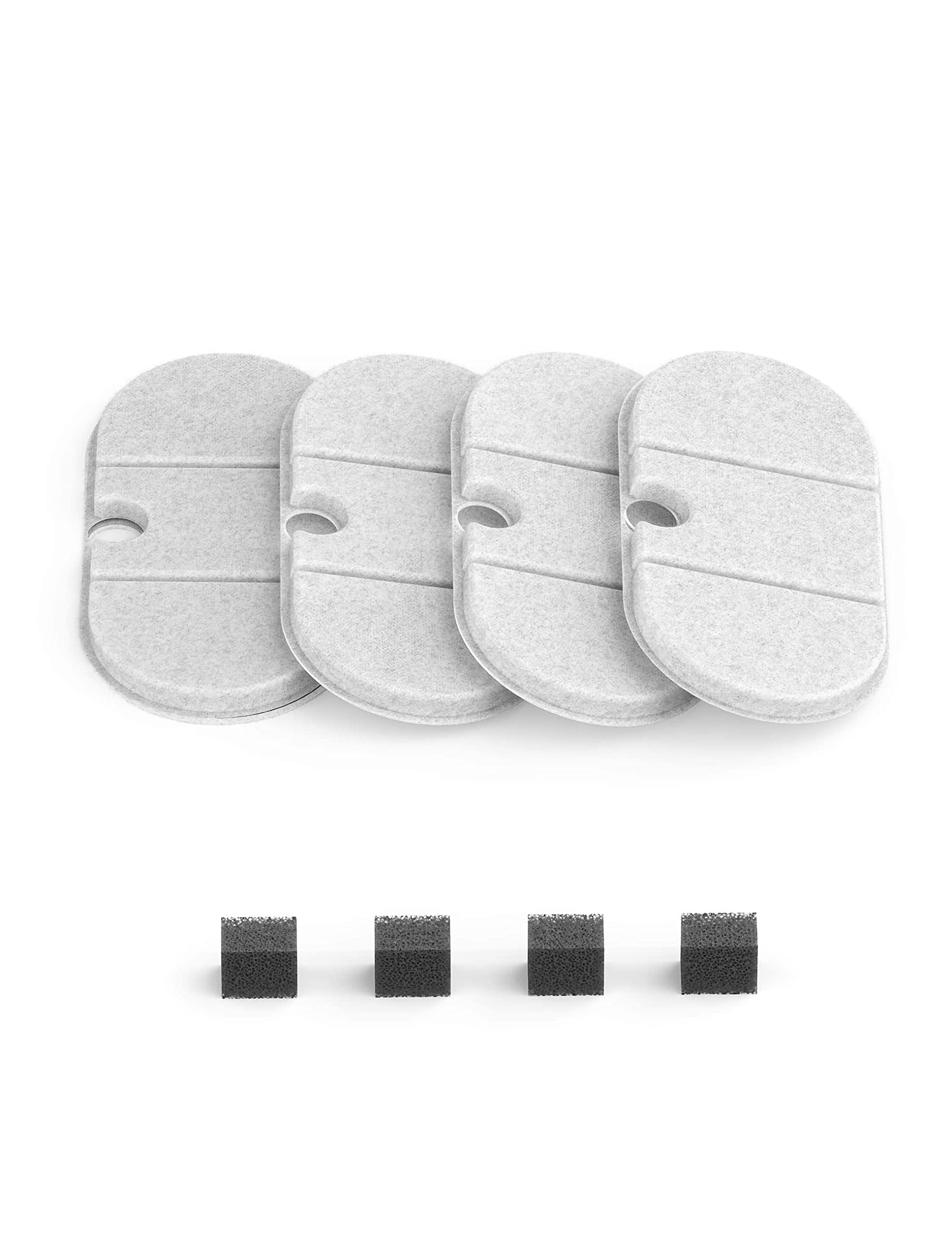 PETLIBRO 4 Packs Replacement Filters for Capsule Cat Water Fountain PLWF002, 2 Months Set of Replacement Filters for Ultra Quiet