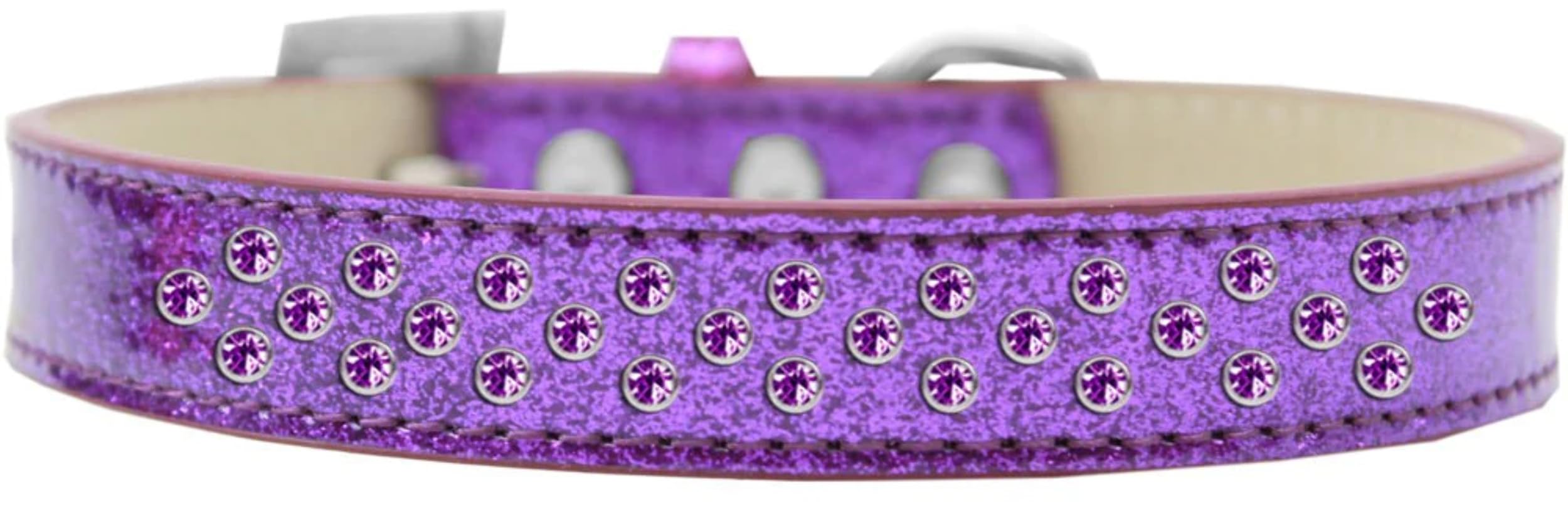Dog, Puppy & Pet Ice Cream Collar, Purple Crystal Rimsets Sprinkles Purple 14