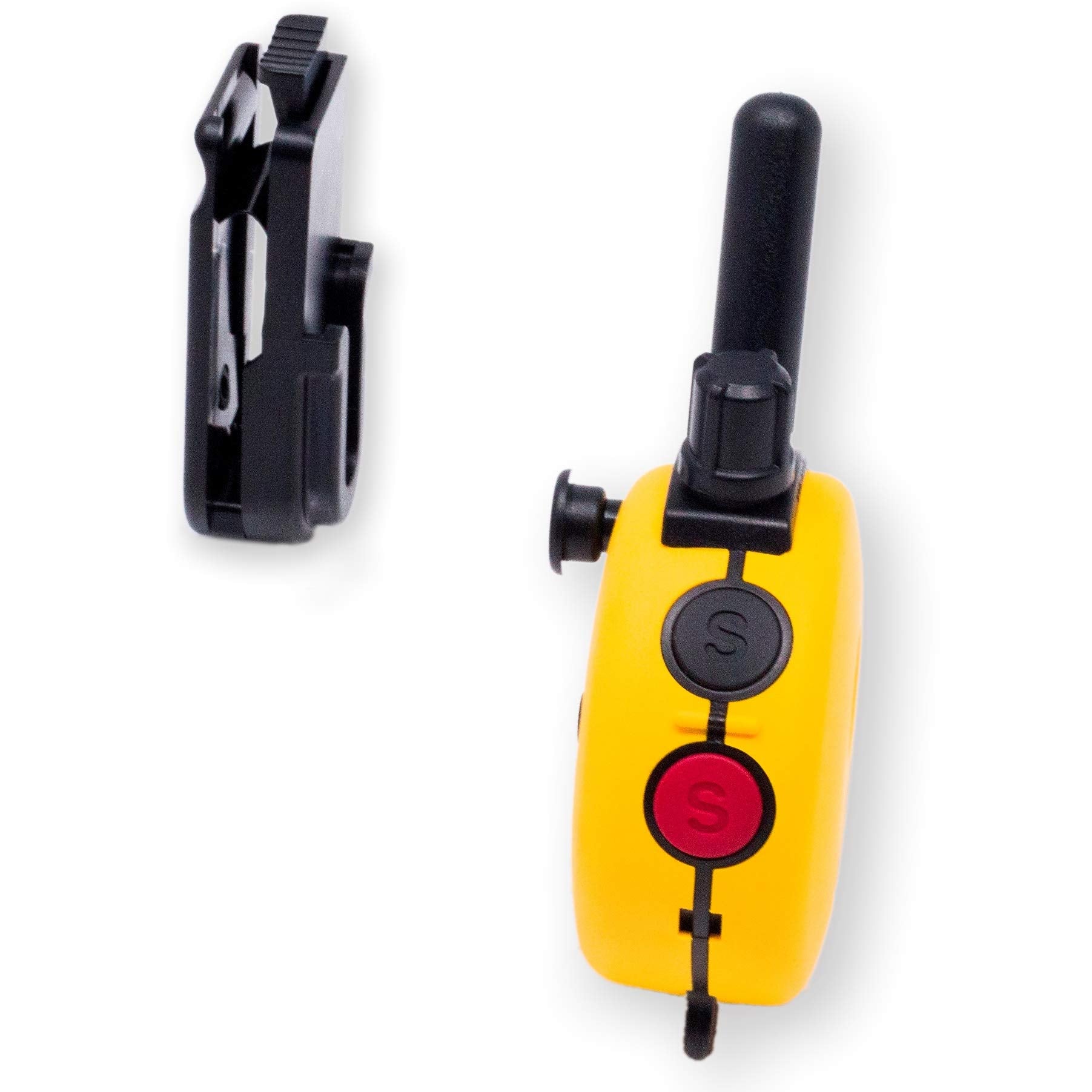 Educator Quick-Release Dog Training Collar Holder, Black, Model BELT CLIP