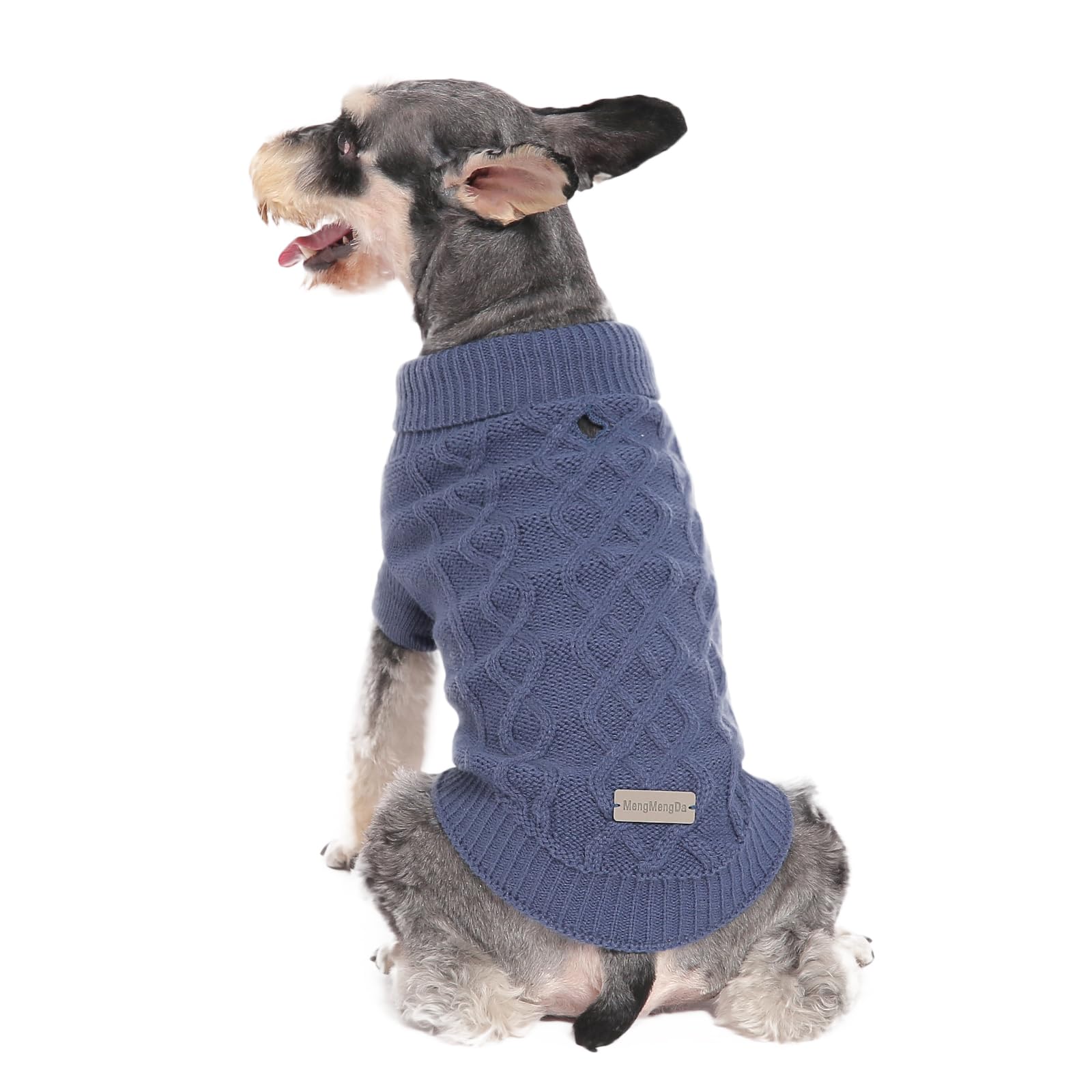 MengMengDa,Dog Pullover Sweater, Cold Weather Cable Knitwear, Warm Clothes for Chihuahua, Bulldog, Dachshund, Pug, Yorkie,Dog Ou