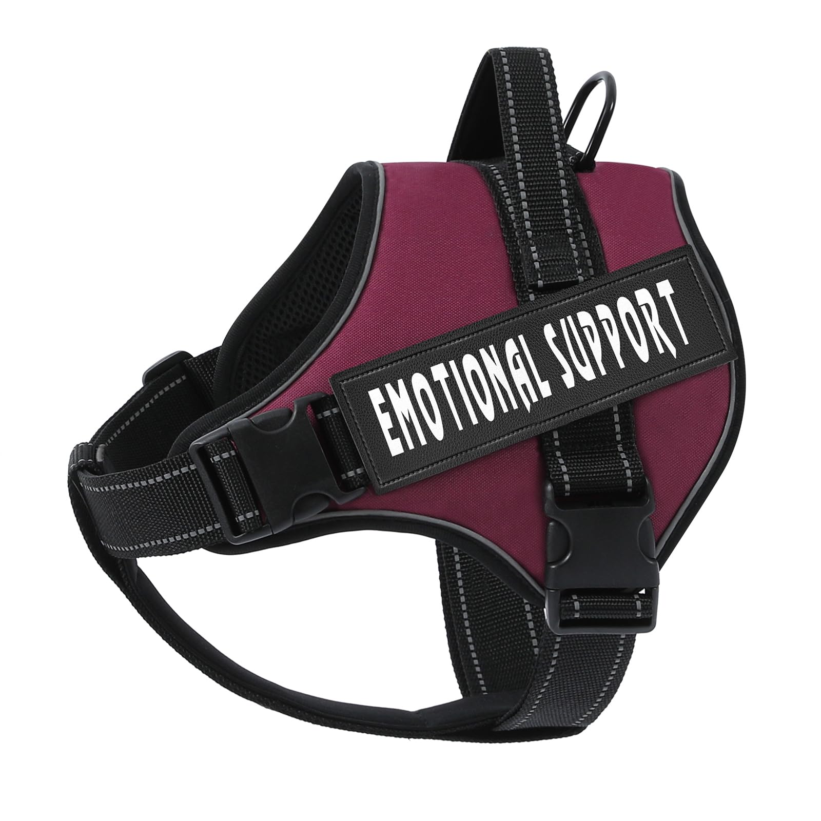 Voopet Emotional Support Dog Harness, Professional Service Dog Vest For Medium Dogs, Reflective, Breathable, Adjustable, No Pull