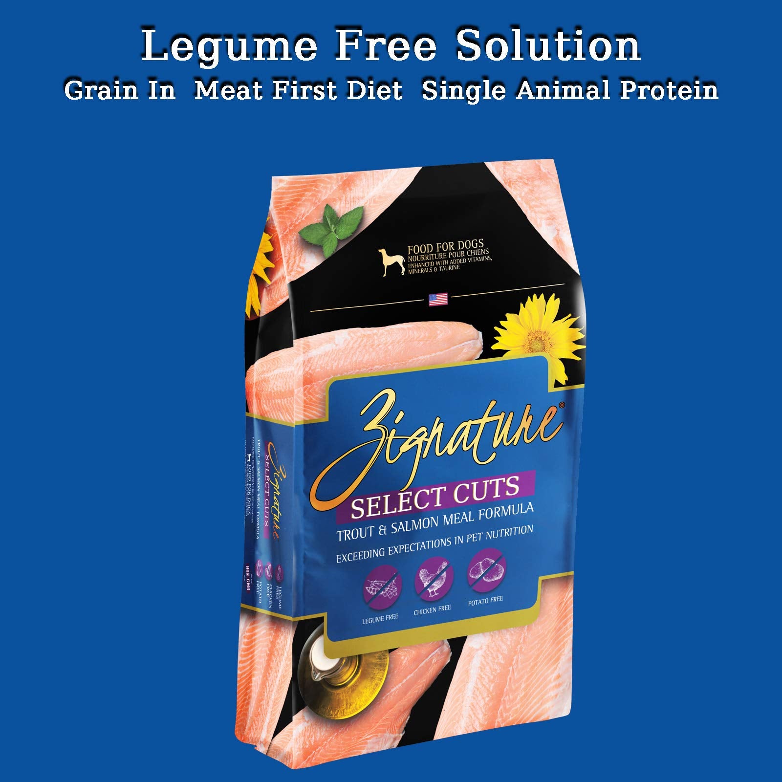 Zignature Select Cuts Trout & Salmon Formula Dry Dog Food 12.5lb