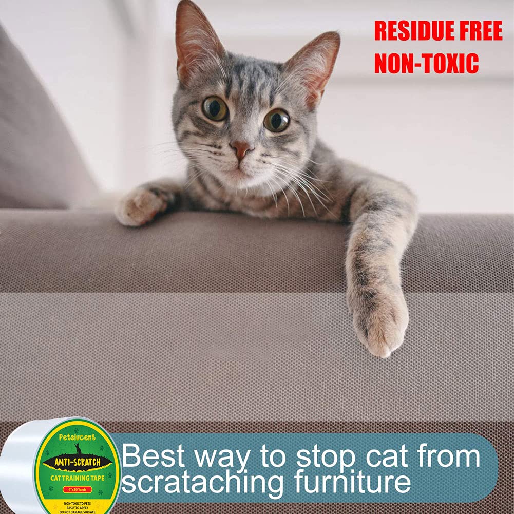 Petslucent Cat Scratch Furniture Protector Tape, Green, 4x 30 Yards
