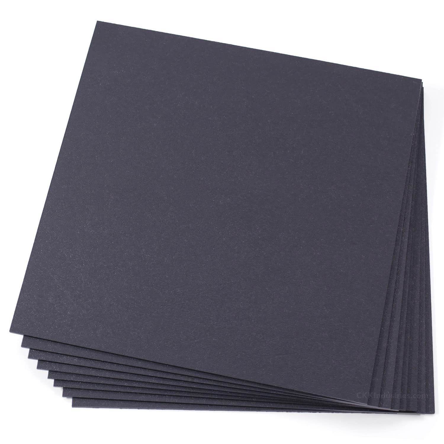 Kydex Thermoform Sheet - (Type V) - (P1 Texture) - (0080 Thickness) - (8In X 8In Sheets) - (Black) - (8 Pack) - (For Kydex Holst