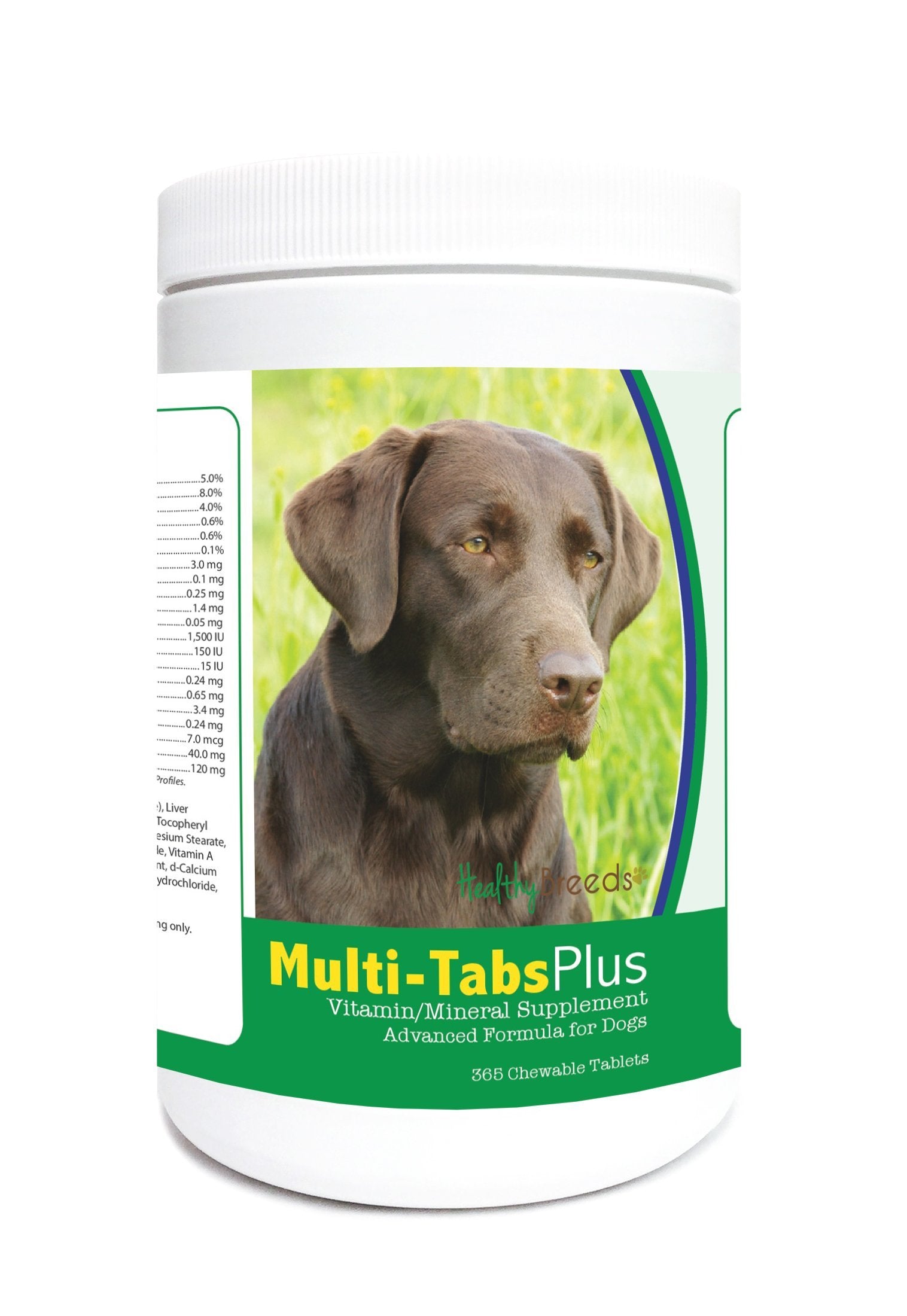 Healthy Breeds Labrador Retriever Multi-Tabs Plus Chewable Tablets 365 Count