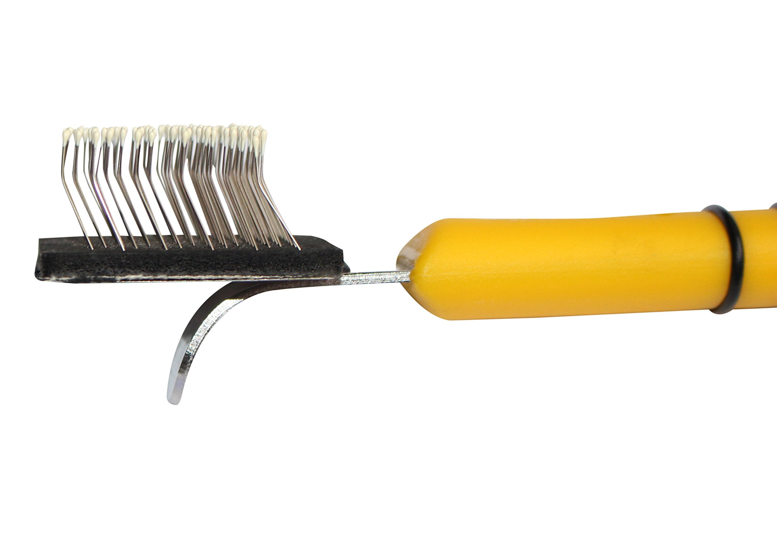 Mars Flexy-King Soft Flexible Slicker Brush, Professional Stainless Steel Dog Grooming Tool For Detangling