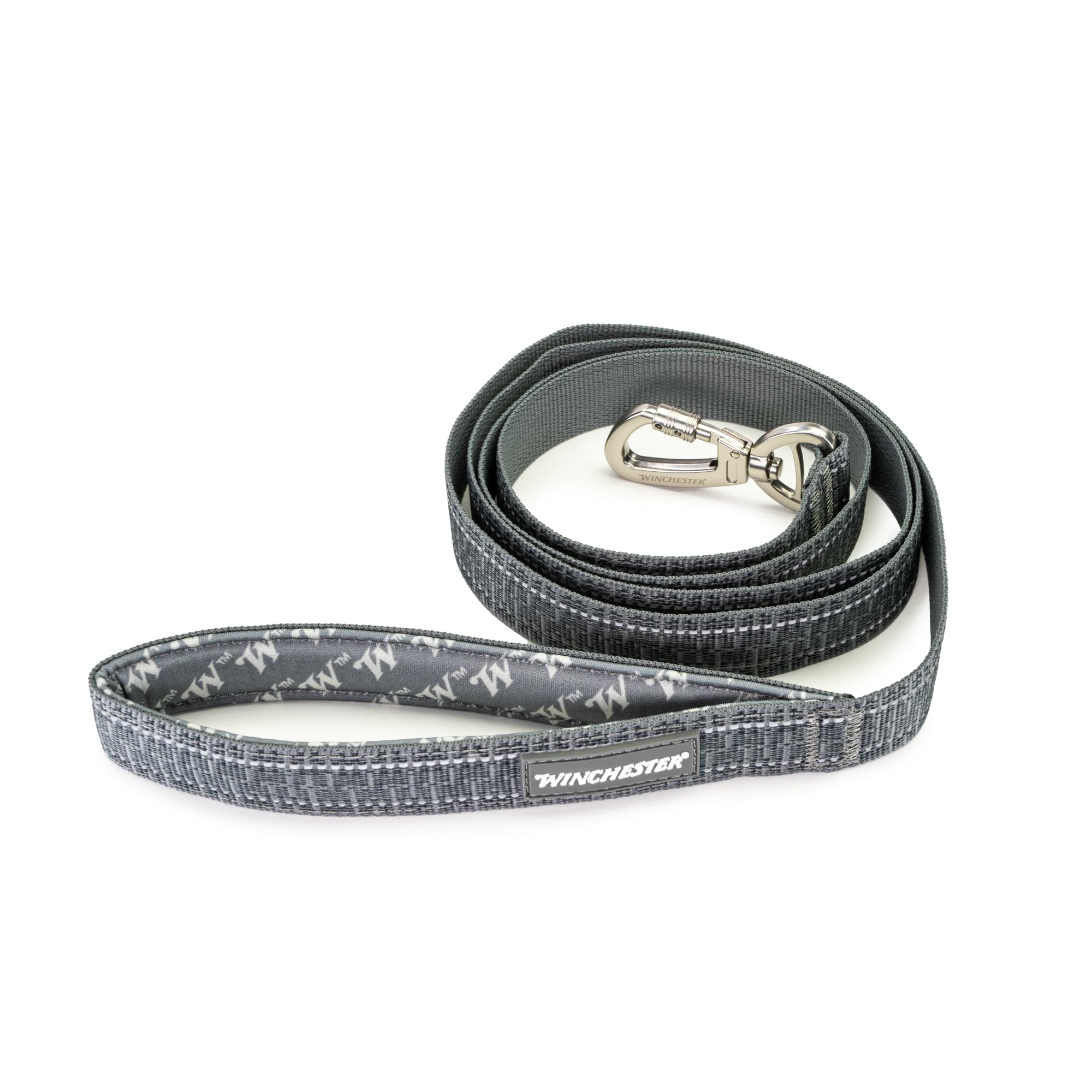 Winchester Pet Deluxe Reflective 6-Foot Carabiner Poly Webbing Leash, Stretch Limo