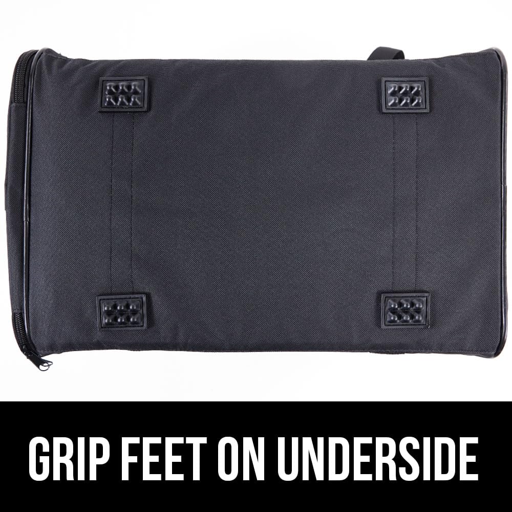 Gorilla Grip Airline Travel Cat Carrier Bag Up To 15 Lbs, Breathable Mesh Collapsible Pet Carriers For Small, Medium Cats, Small Dogs, Puppies, Portable Kennel With Soft Washable Waterproof Pad, Black