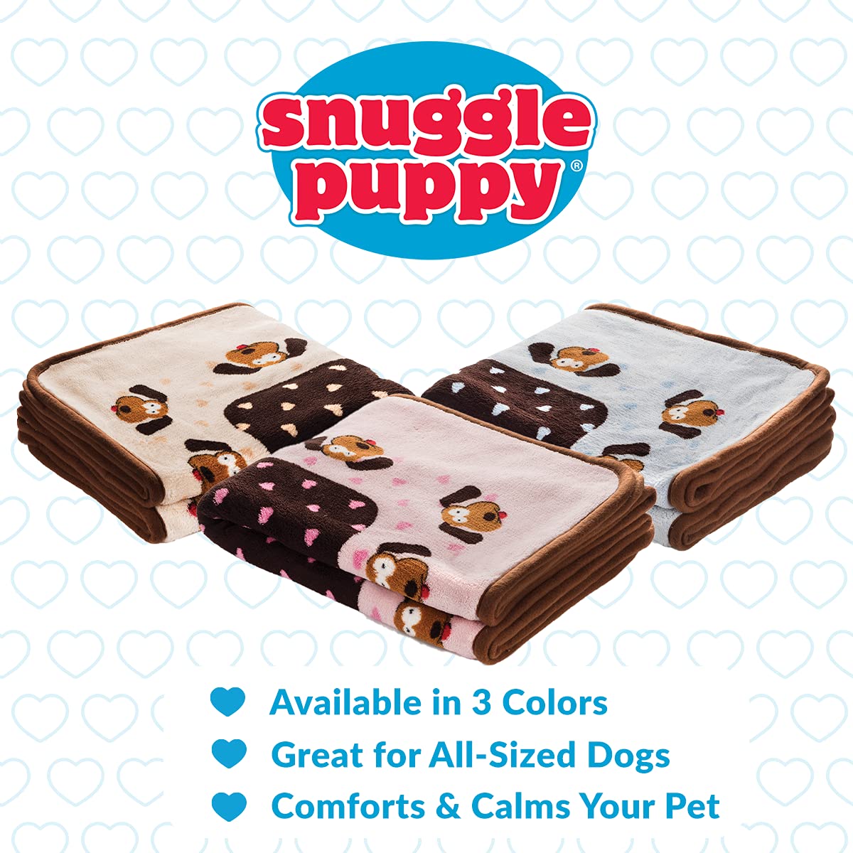 Snuggle Puppy Blanket For Pets - Extra Soft And Long Lasting - Brown Pattern