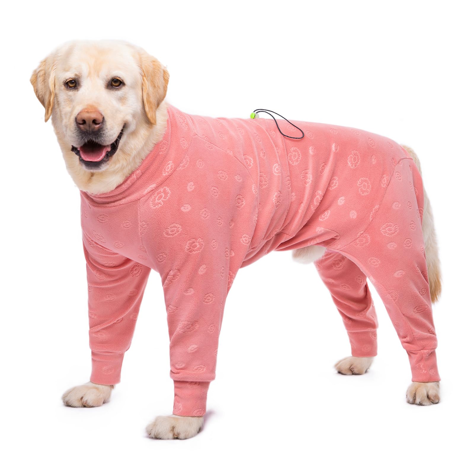 Dog Coats Autumn Winter Jumpsuit For Large Medium Dogs, Warmer Recovery Suit Polar Fleece Dog Bodysuit Lightweight Pajamas Pullo