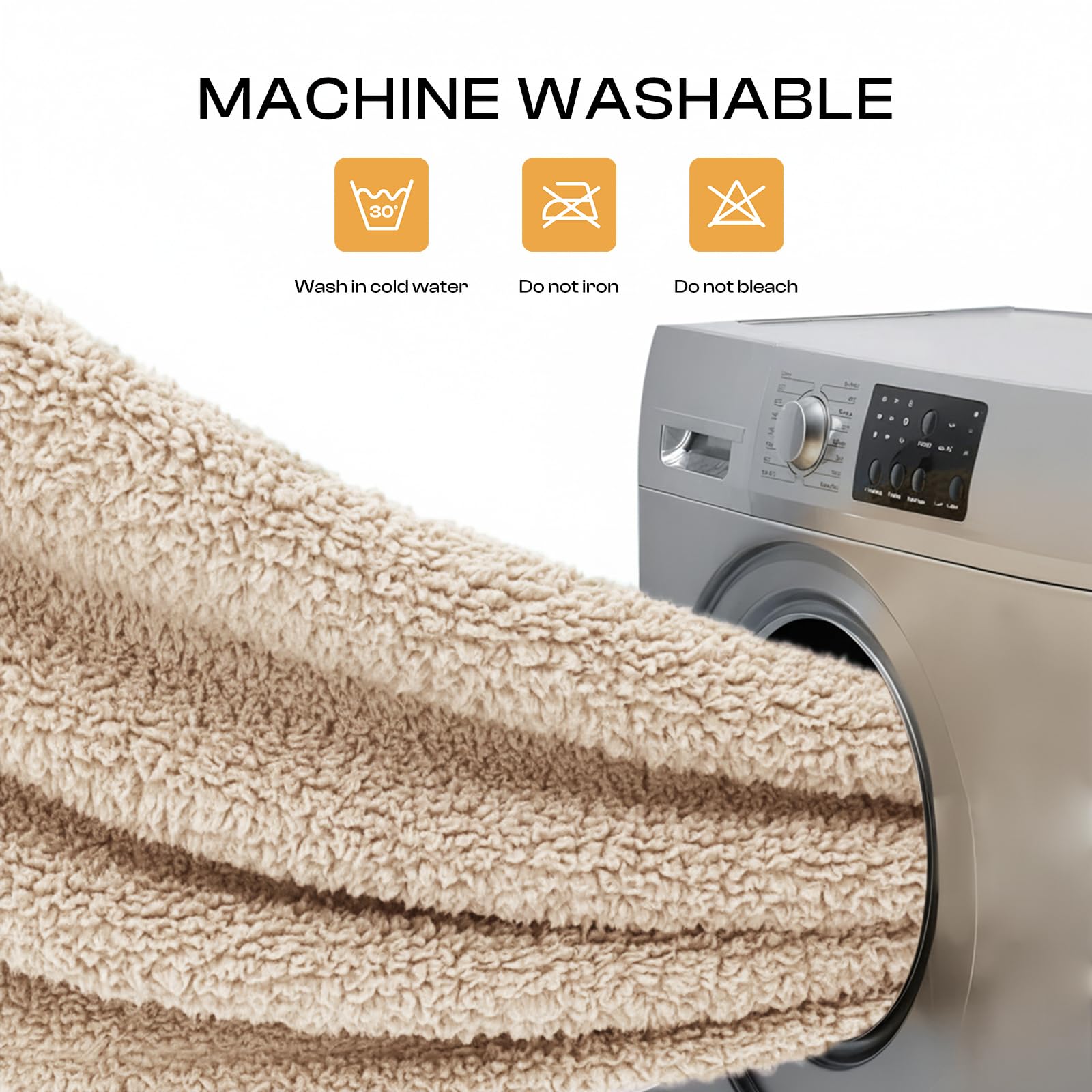 Luciphia 1 Pack 3 Calming Dog Blanket Fluffy Premium Fleece Pet Blankets Soft Sherpa Throw for Dogs Puppy Cat Grey/Beige/HazeBlu
