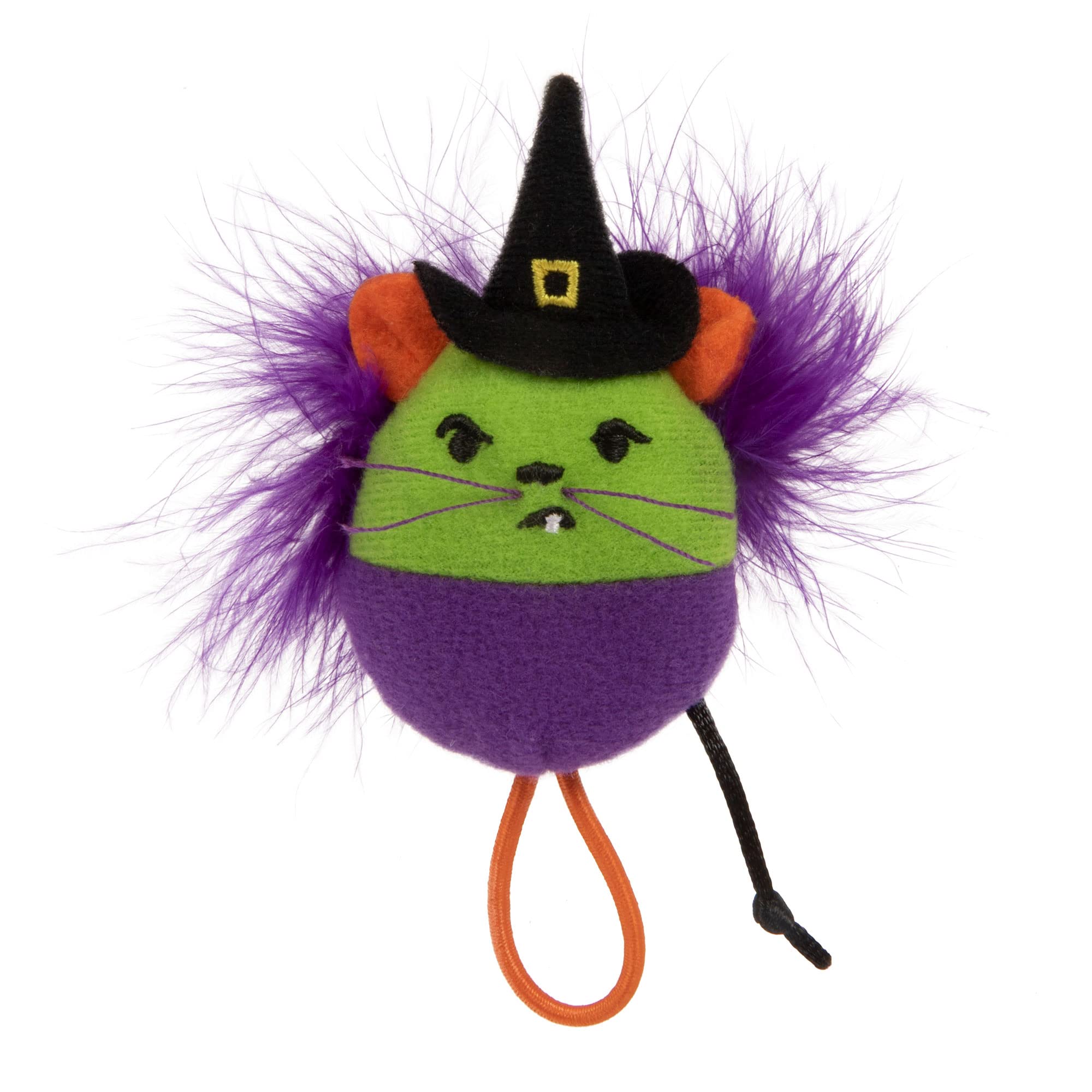 Petlinks Halloween Grumpy Witch Launcher Cat Toy - Green/Purple, One Size