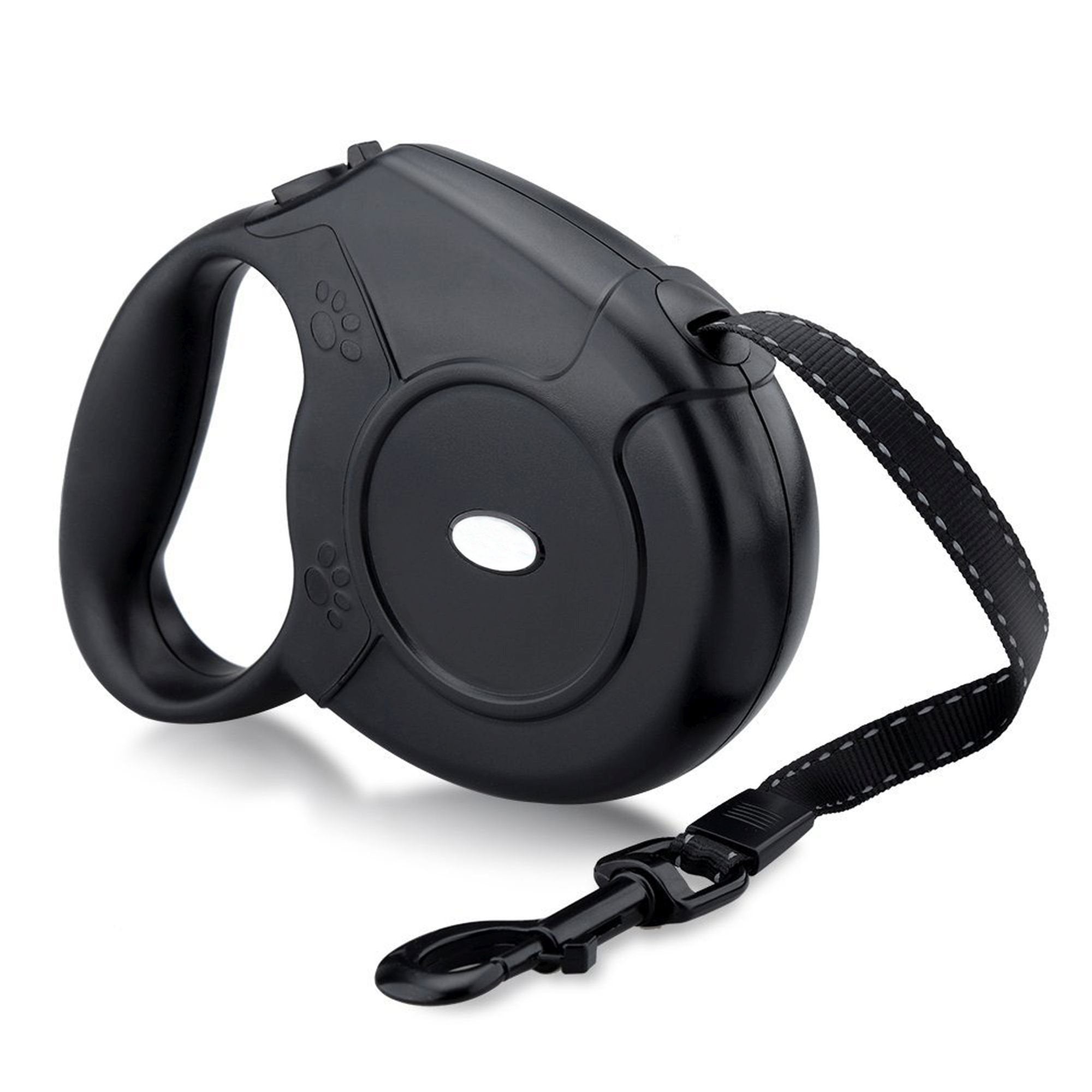 Elegant Comfort 16.4 Feet Nylon Retractable Dog Leash With Nylon Ribbon Cord, Hand Grip, One Button Brake & Lock For Medium Dogs
