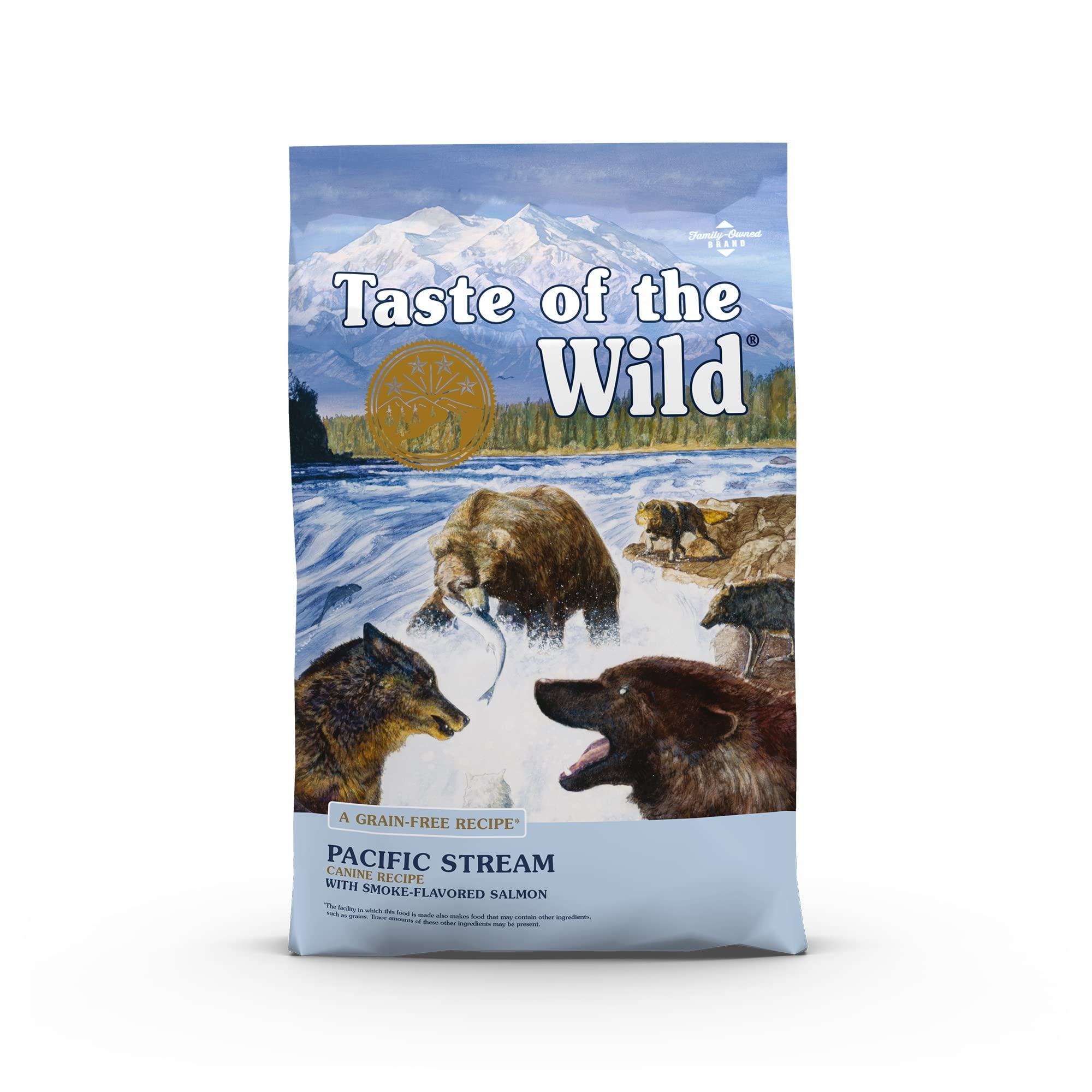 Taste of The Wild Pacific Stream Grain-Free Dry Dog Food With Smoke-Flavored Salmon 5lb