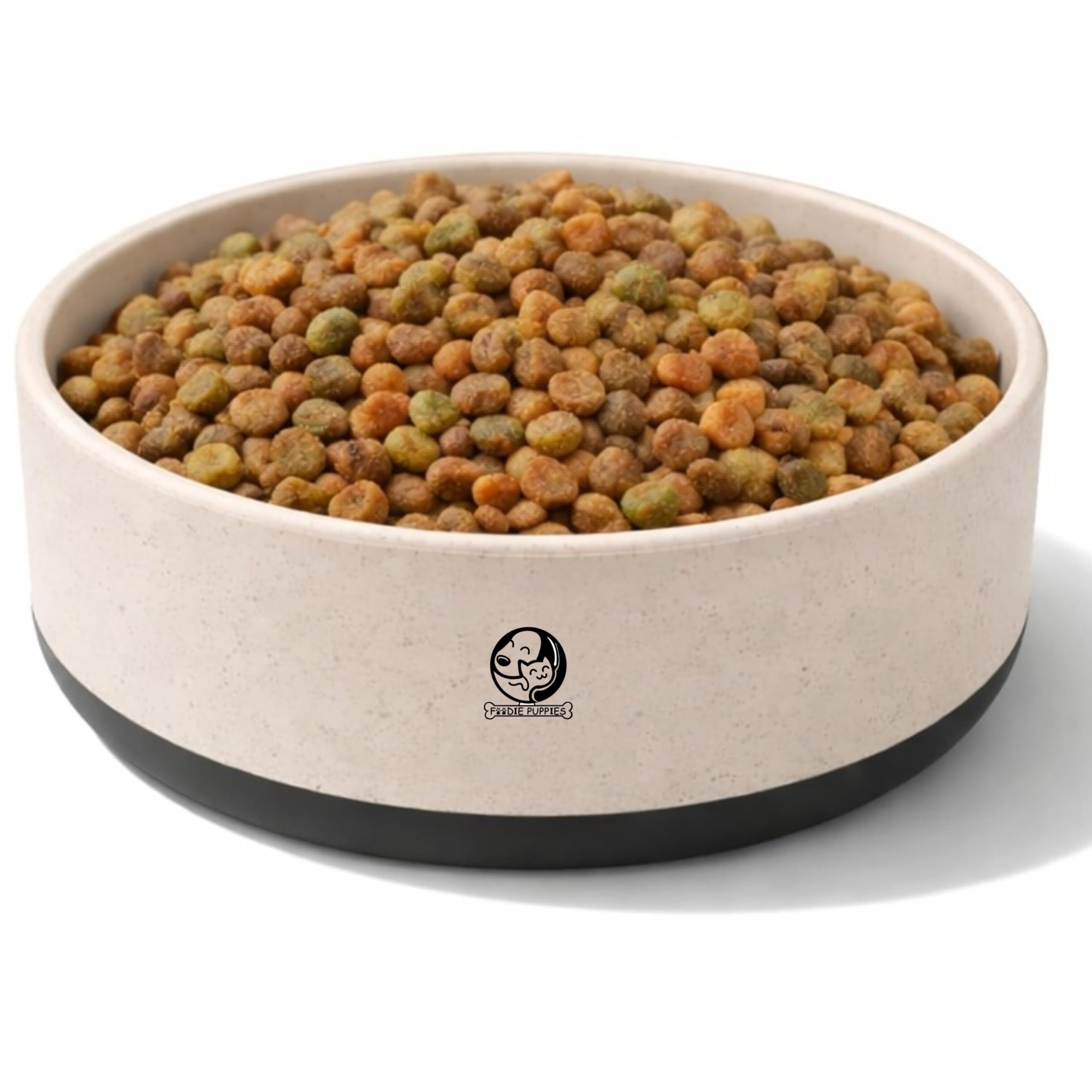 Foodie Puppies Unbreakable Pet Husk Bowl For Dogs  (1500Ml, Large) Made With Bamboo Fiber & Husk | Daily Use Microwave Safe Fee