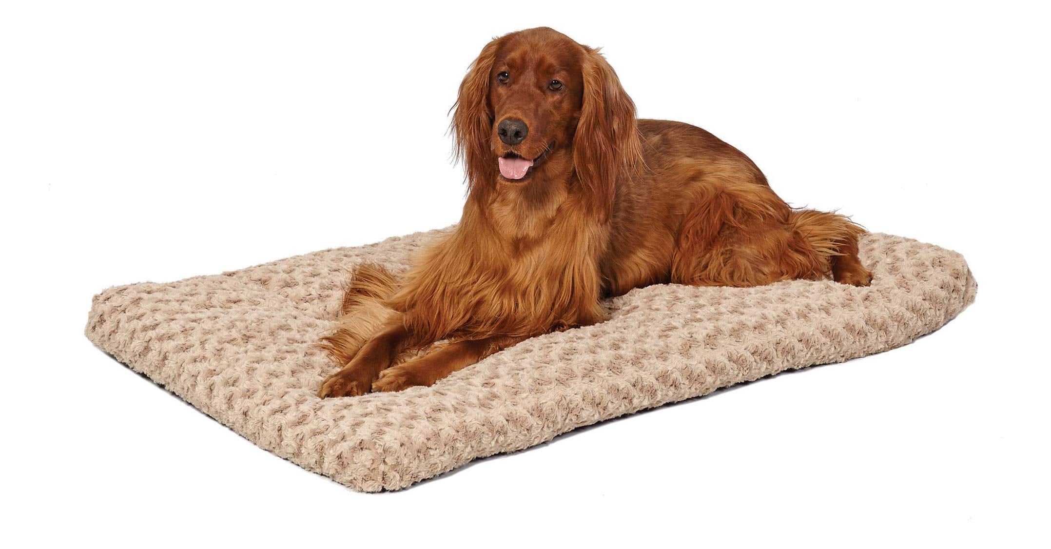 Midwest Homes For Pets Deluxe Dog Beds  Super Plush Dog & Cat Beds Ideal For Dog Crates  Machine Wash & Dryer Friendly, 1-Year W