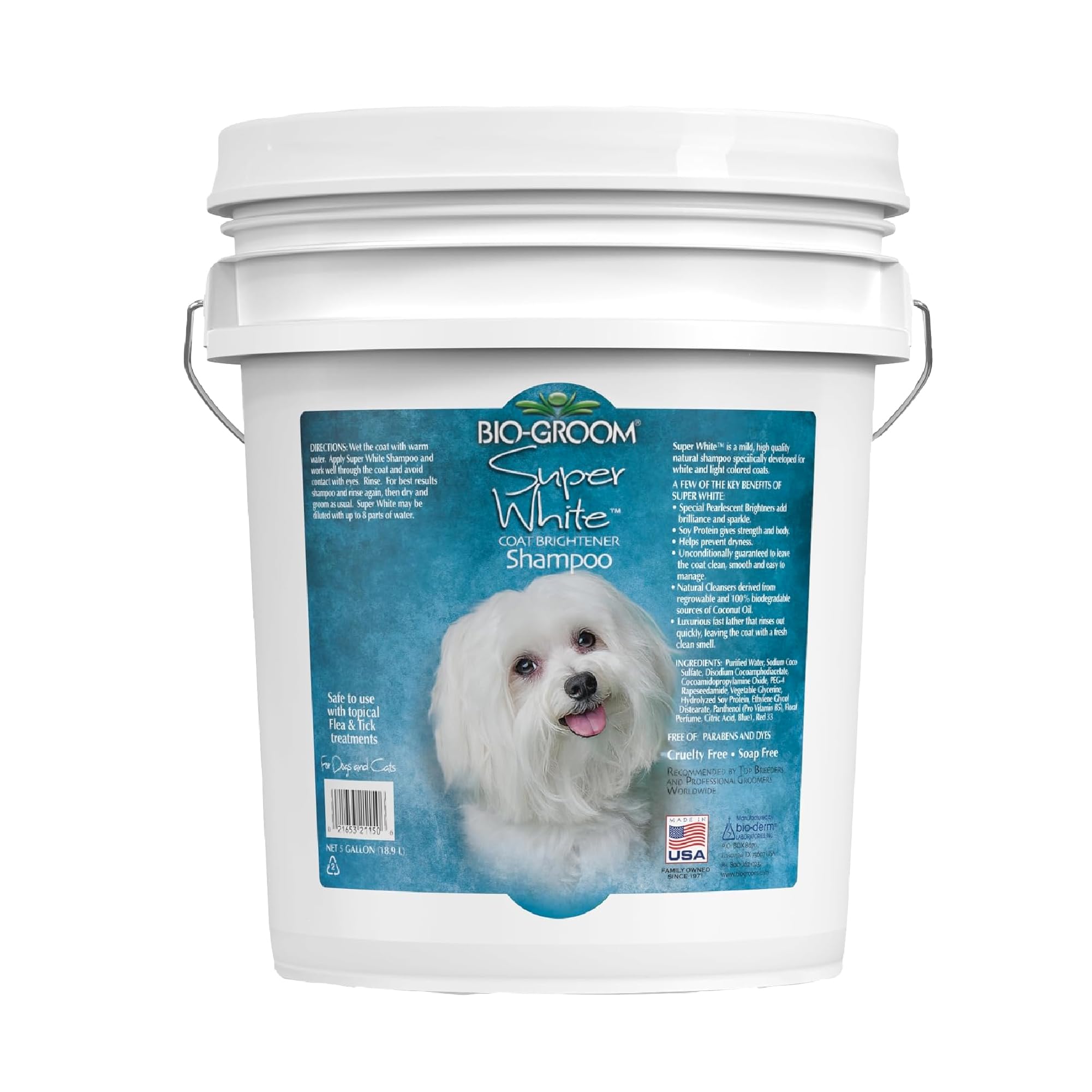 Bio-Groom Super Whitening Dog Shampoo - Whitening Pet Shampoo, Dog Bathing Supplies, Puppy Wash, Dog Grooming Supplies, Cruelty-