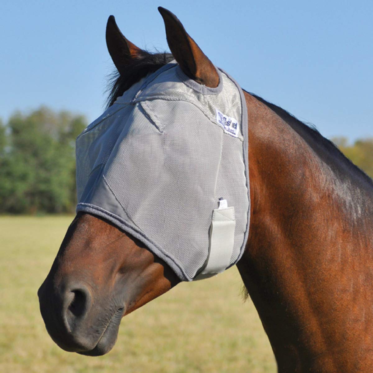 Cashel Crusader Fly Mask, Standard (Grey, Arabian)