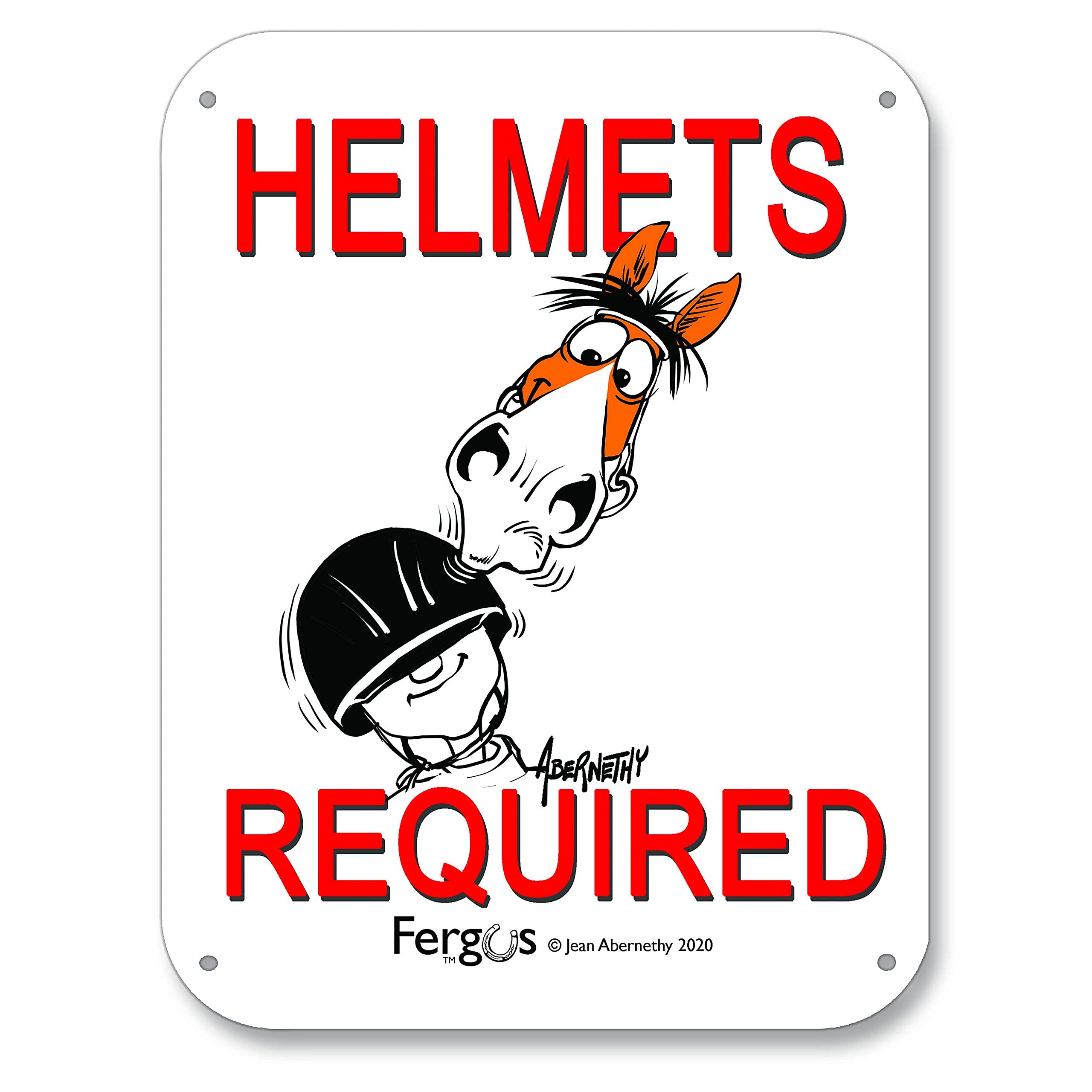 Kelley And Company Fergus Barn Sign Helmet Required