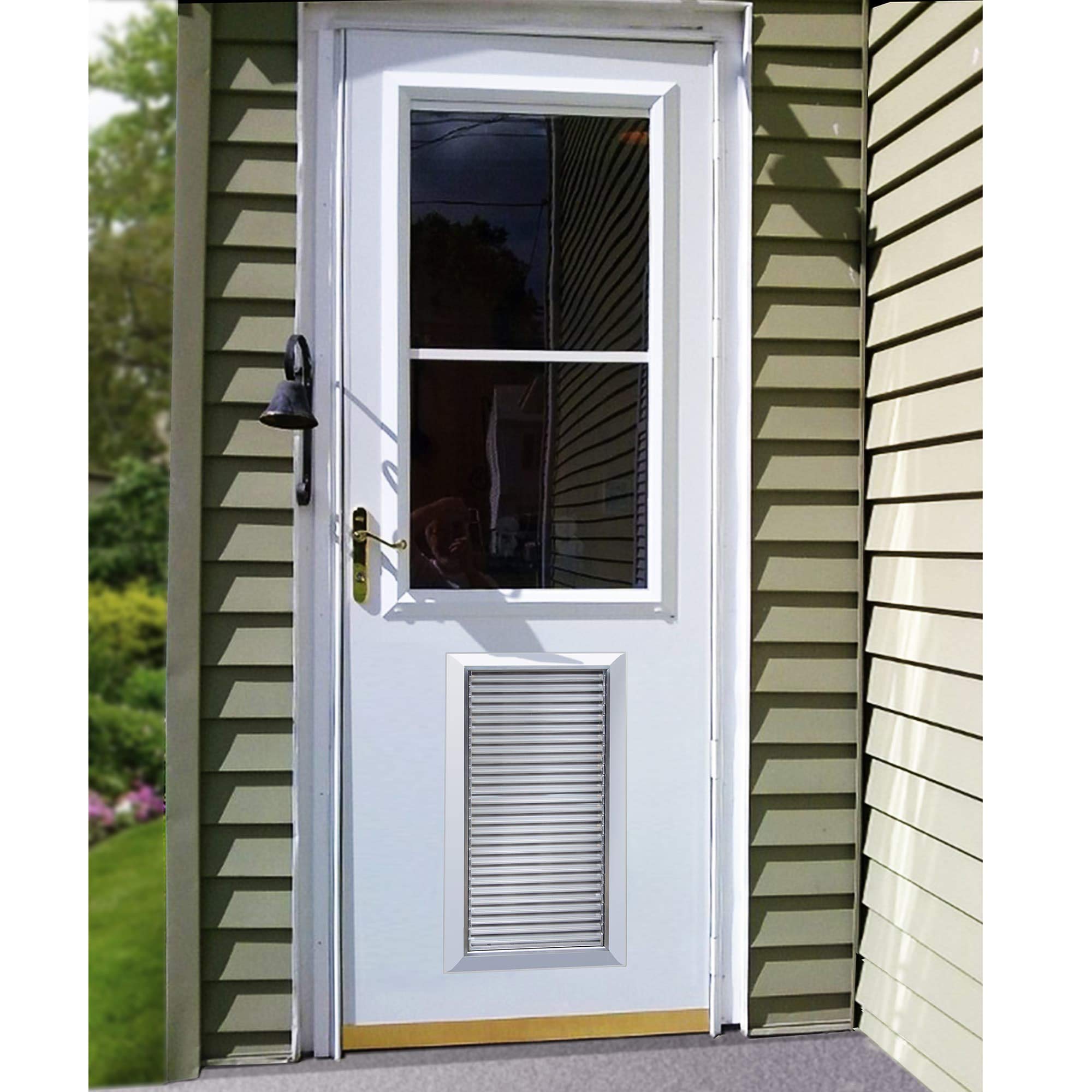 Armor Flex Air Tight Pet Door For Door Or Wall (Door Installation, Large)