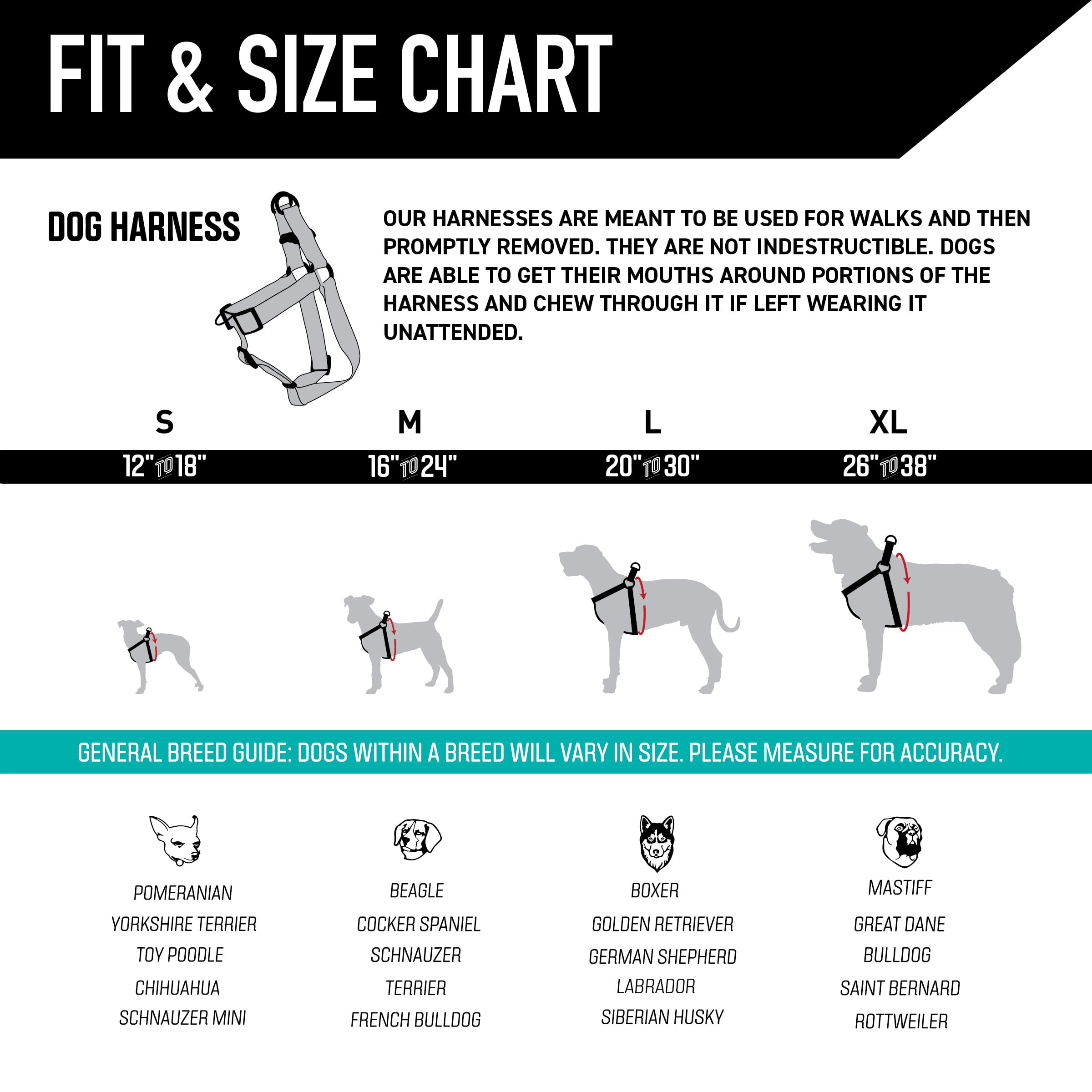 Wolfgang Heavy Duty Adjustable Dog Harness, Pull-Tested to Over 800 lbs for Walking & Training, Daydream Print, Large