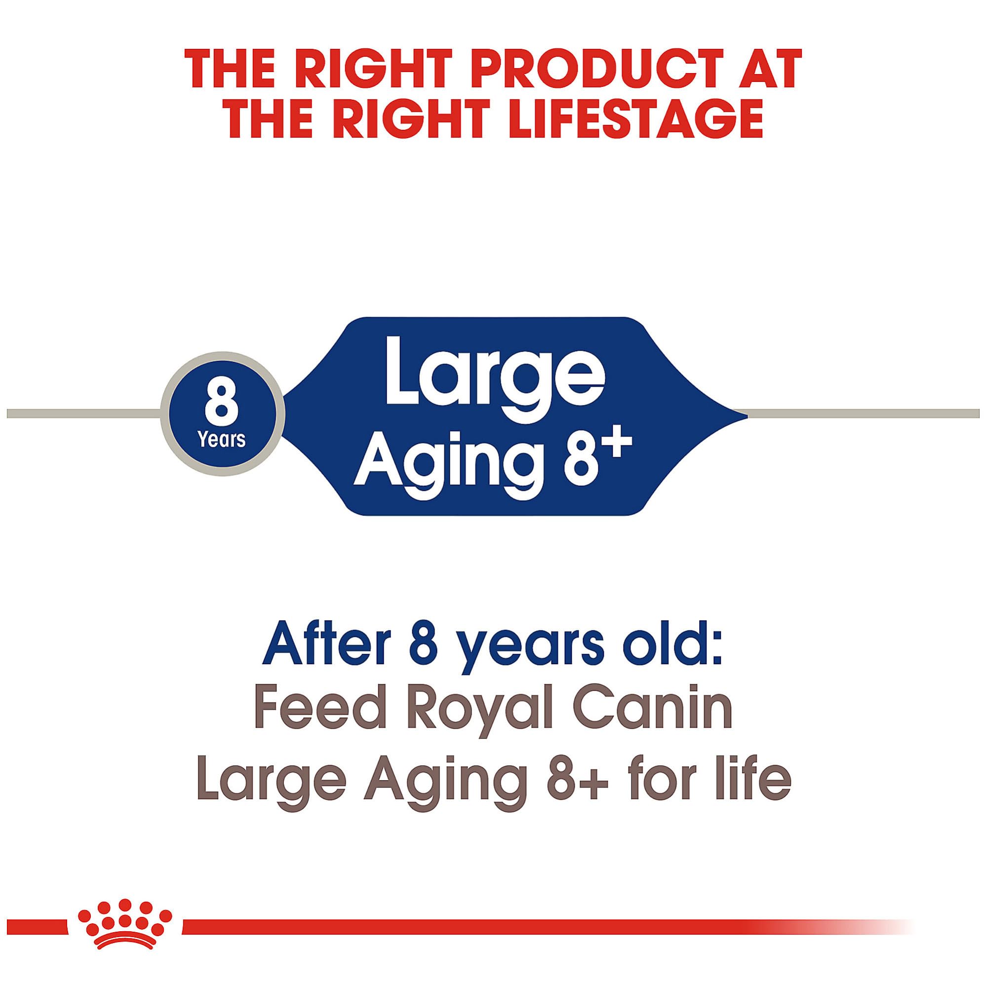 Royal Canin Size Health Nutrition Large Aging 8+ Dry Dog Food, 30 lb bag