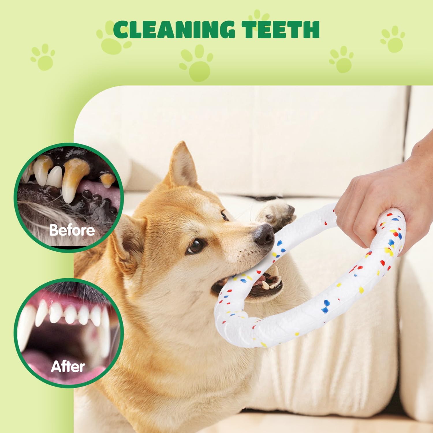 Nobleza Indestructible Fly Disc Ring Toy Set For Dog Pet, 2025 New Poncorn E-Tpu Durable Puppy Fetch Outdoor Interactive Toy For