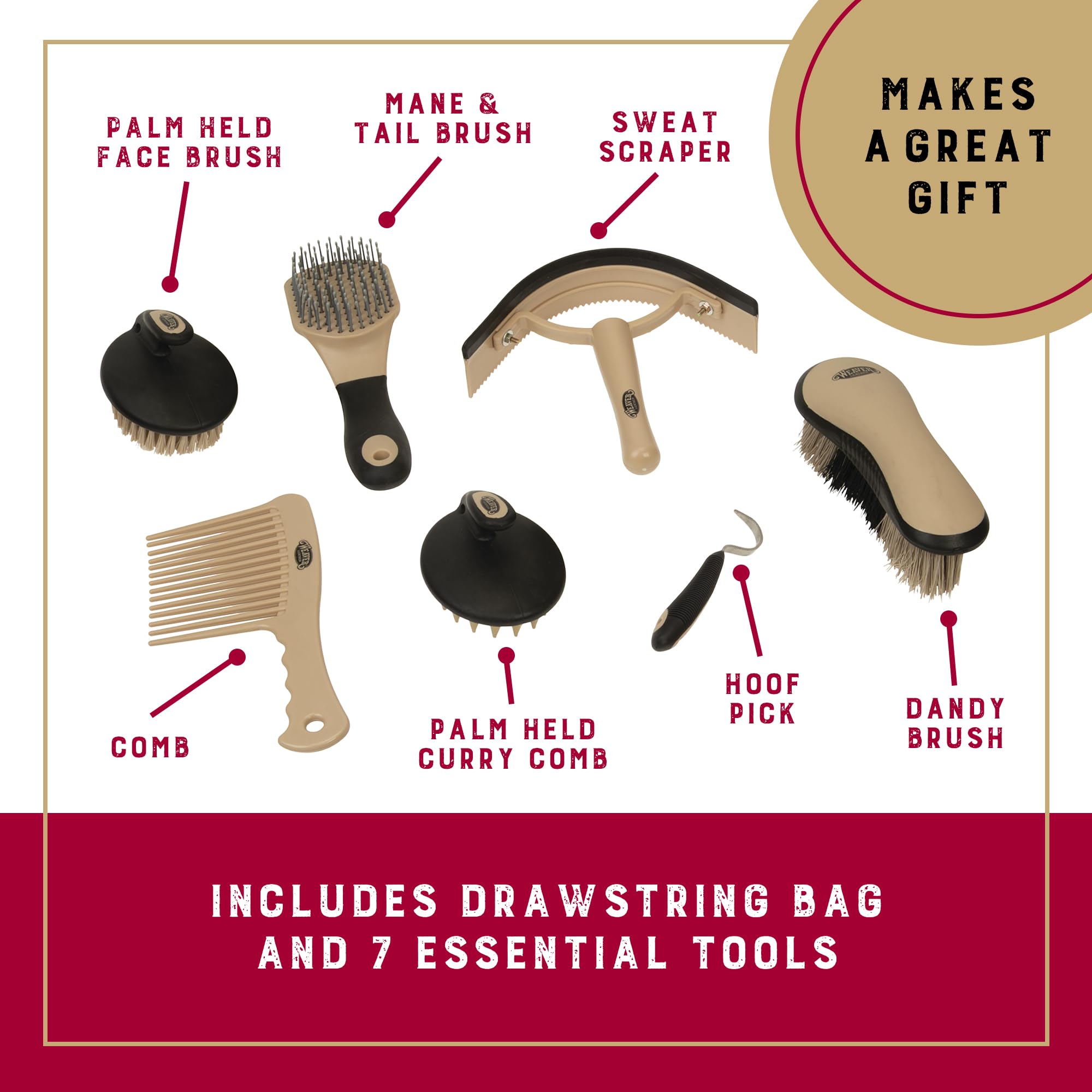 Weaver Leather Grooming Kit Tan Leopard, 65-2055-202
