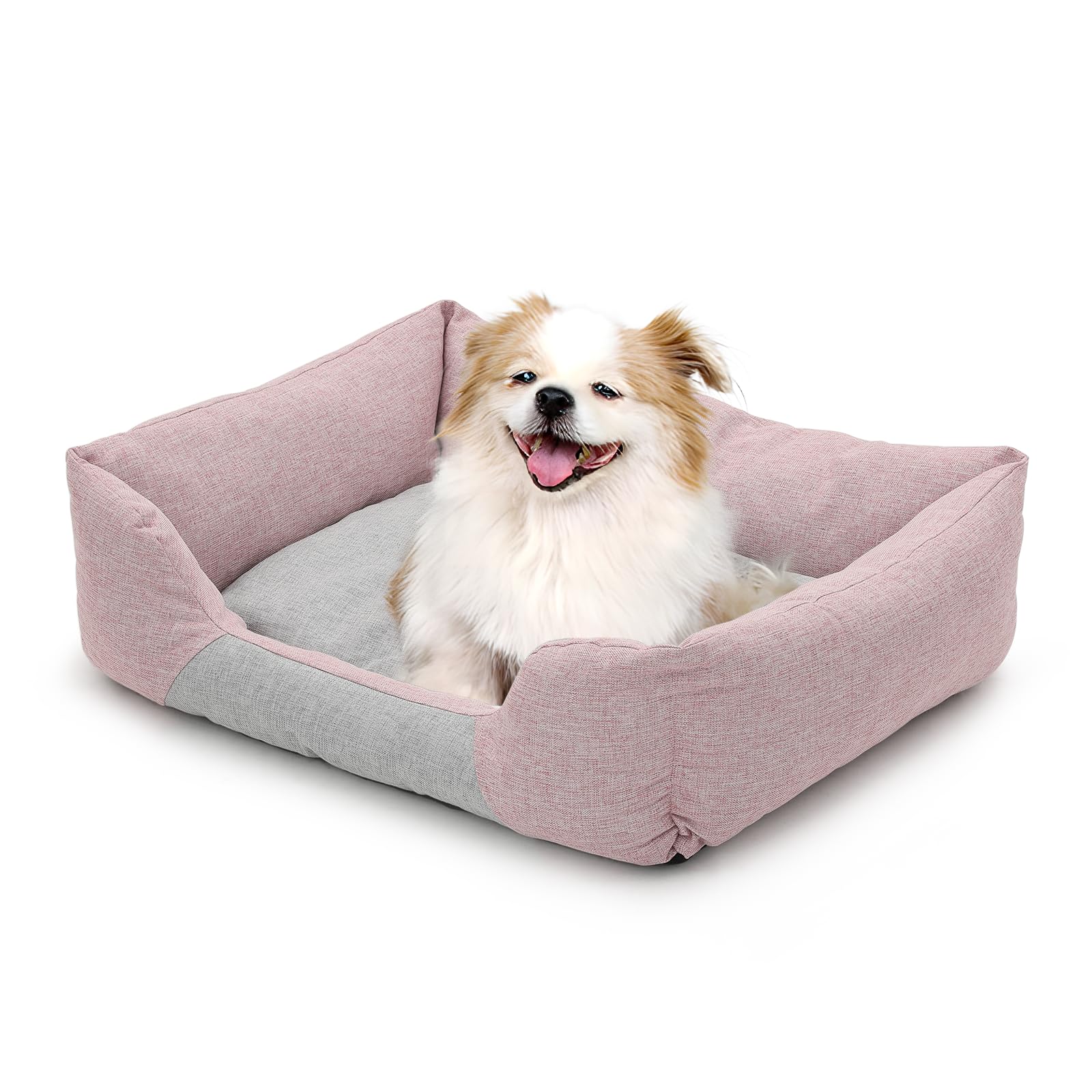 Magshion Calming Dog Beds For Medium Dogs & Cats, Comfy Pet Sofa Bed, Machine Washable & Non-Slip Bottom Pet Couch, Durable Scra