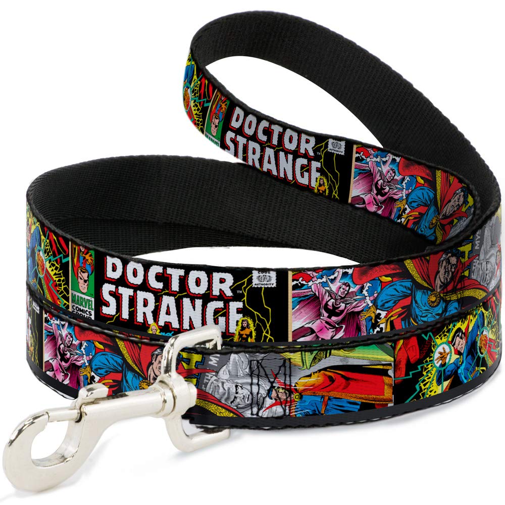 Dog Leash Classic Doctor Strange Comic Book Title 4 Poses 4 Feet Long 1.0 Inch Wide