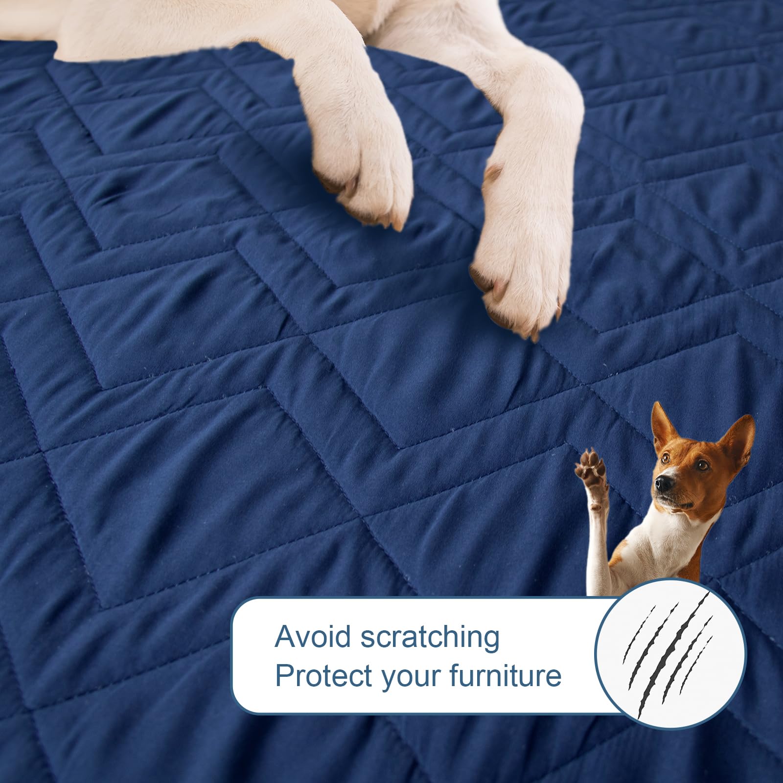 Waterproof Dog Bed Cover Pet Blanket, Dog Bed Cover Blanket For Couch With Anti-Slip Back For Furniture Bed Sofa, Washable Bed P