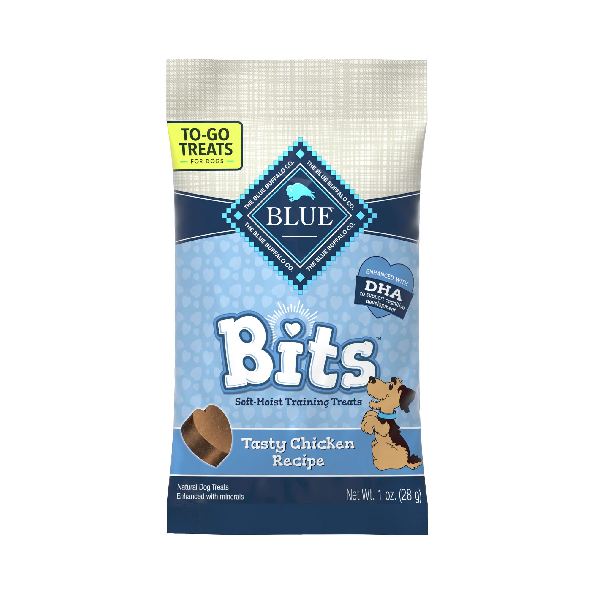 Blue Buffalo BLUE Bits Natural Soft Moist Training Dog Treats TOGO Chicken Recipe Bags