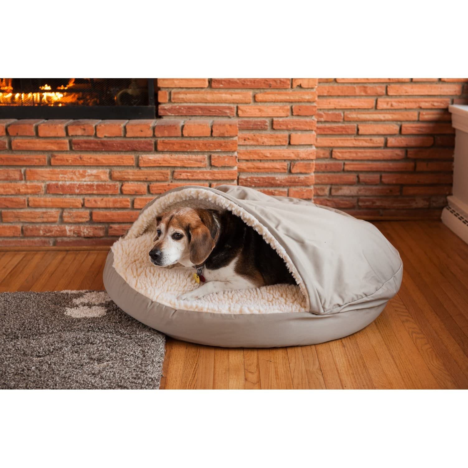 Snoozer Orthopedic Cozy Cave Pet Bed, X-Large, Khaki