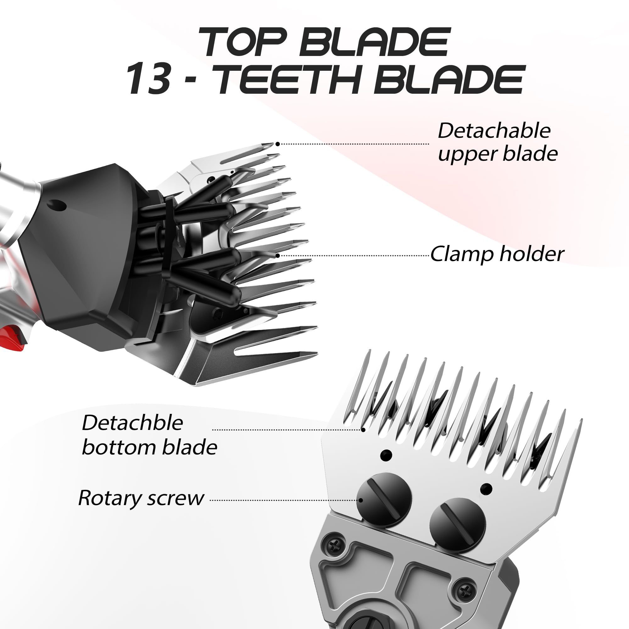 Cordless Sheep Shears, 300W Lithium Battery Wireless Sheep Shears For Dogs, Goats, Cattle, Farm Livestock Pet, Sheep Clippers Wi