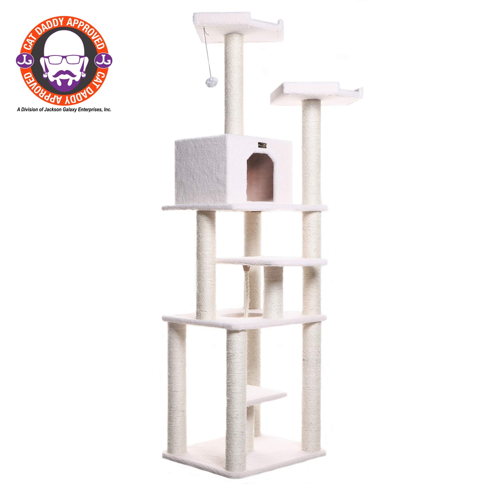 Armarkat Cat Tree Model B7801, Alabaster, 32''(L)X27''(W)X78''(H)