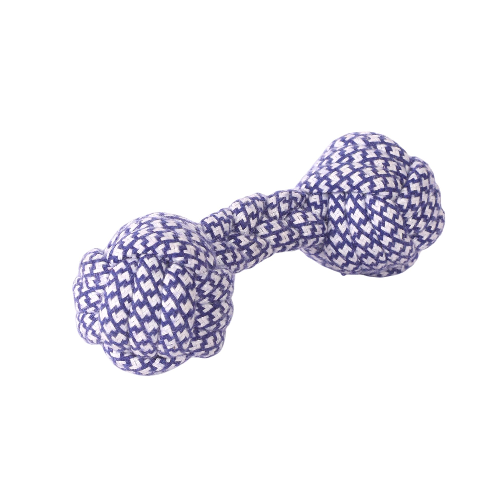 Neelja Twine Dumbbell Dog Rope Toy | Puppy Teething & Chewing | Rope Play For Small Dogs & Puppies | Blue