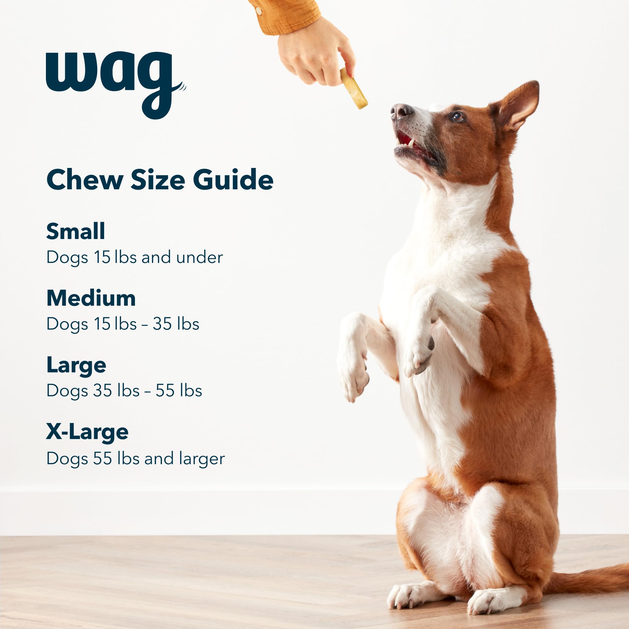 Amazon Brand - Wag Yak Cheese Himalayan Dog Chews, Dog Treats for Large Size Dogs, All Natural, High Protein for Aggressive Chew