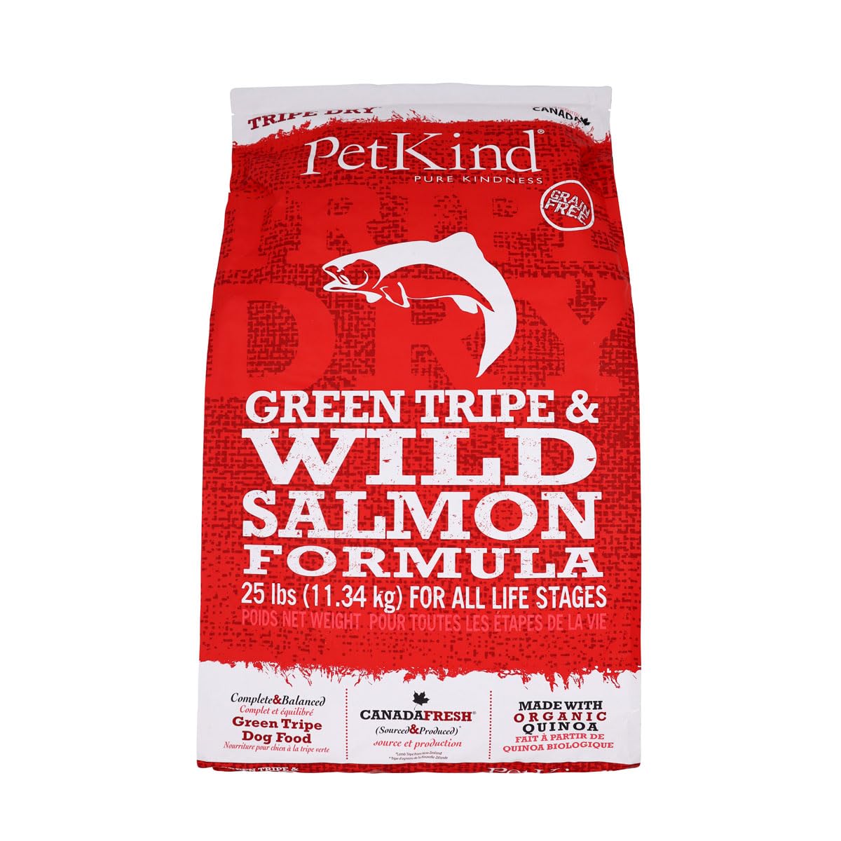 Petkind Dry Formula - Tripe/Wild Salmon - 25