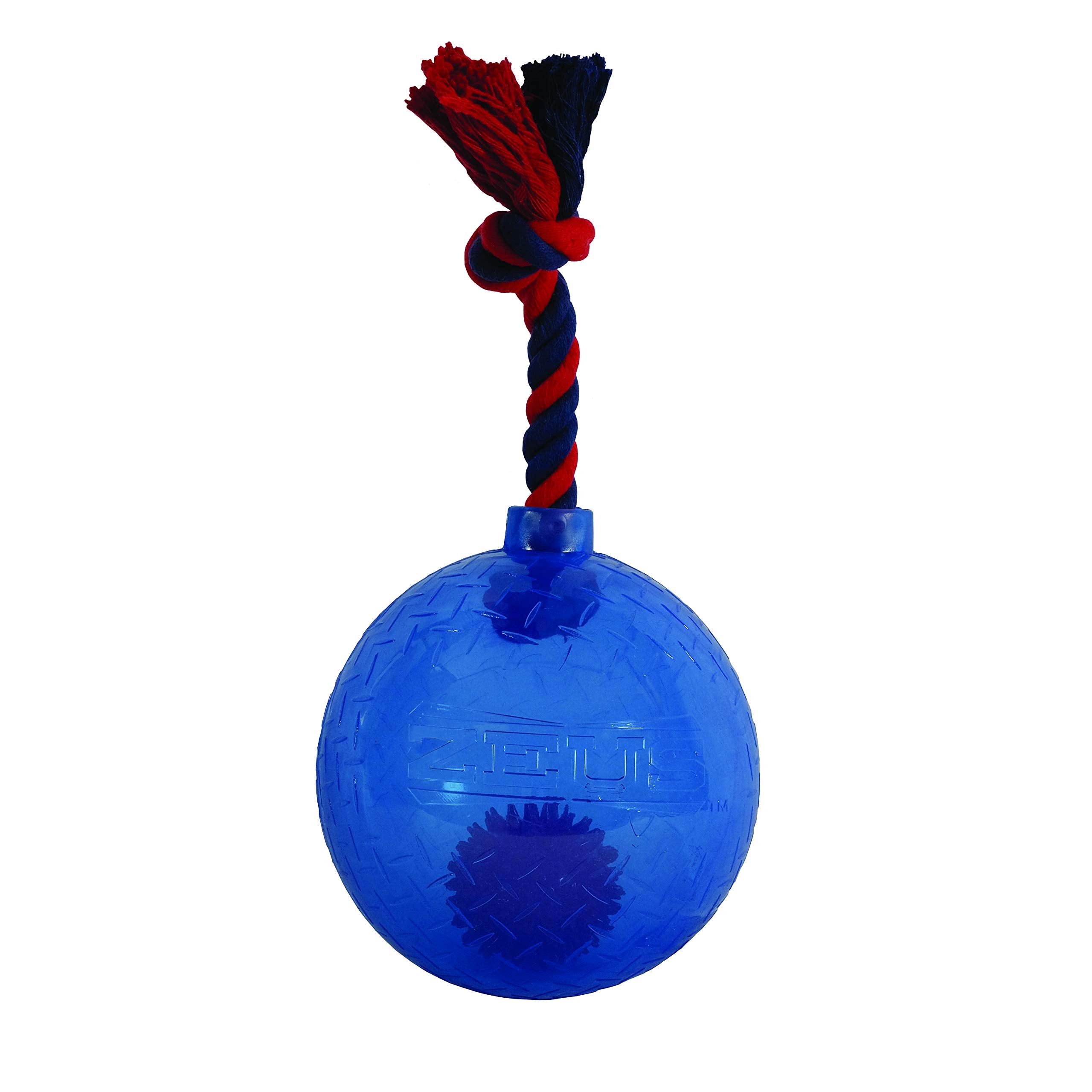 ZEUS Spark LED Dog Toy - Interactive Light Up Rubber Toy, Large, Black, Model 98085